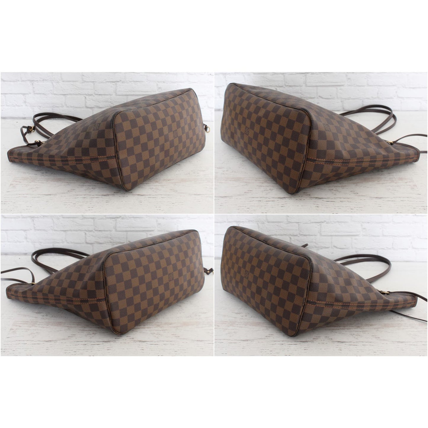 Louis Vuitton Neverfull MM Damier Ebene Cherry Red Tote