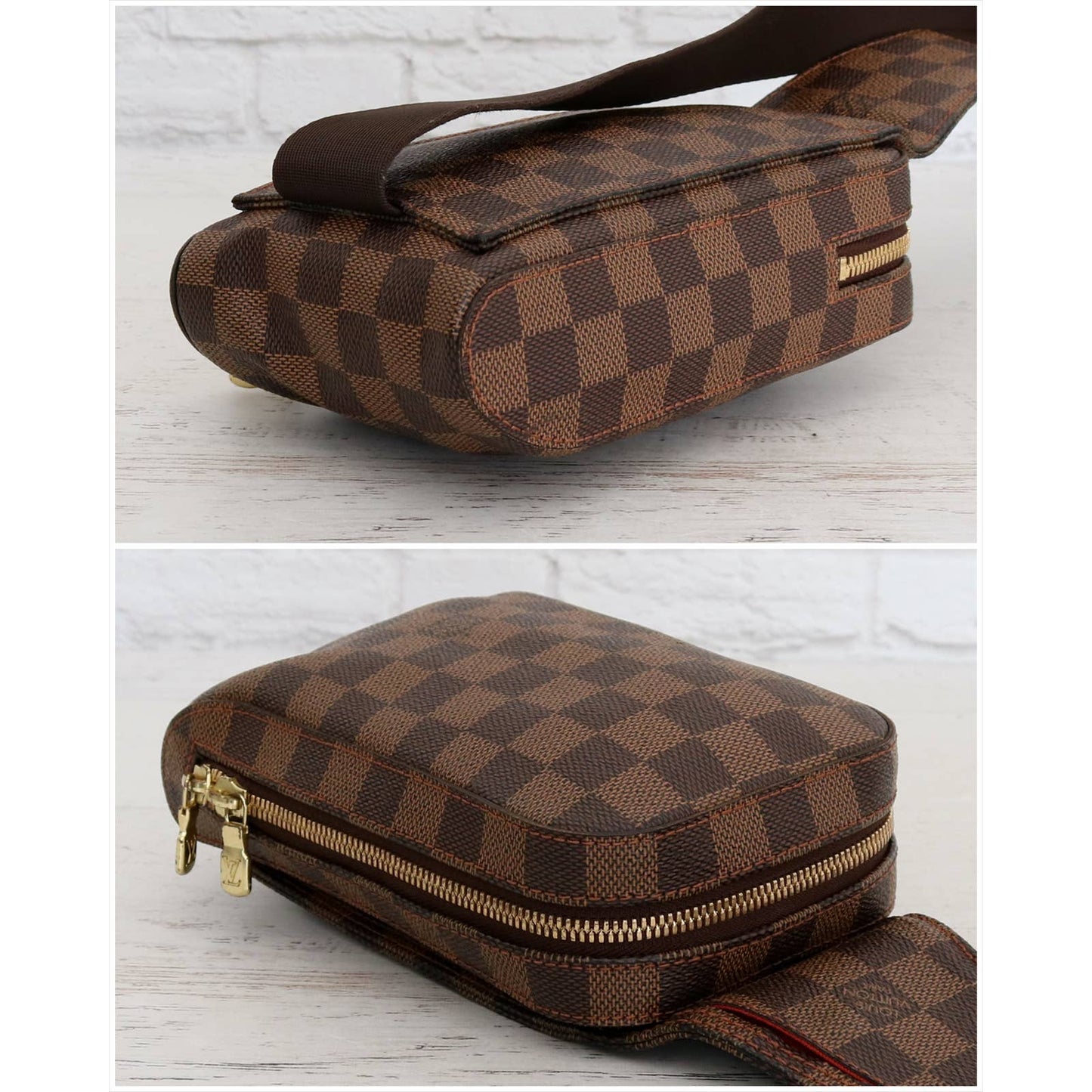 Louis Vuitton Geronimos Damier Ebene Sling Waist Bumbag