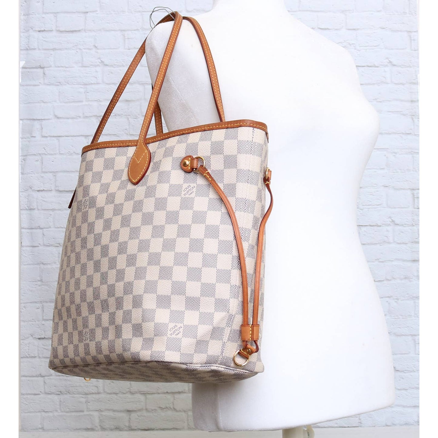 Louis Vuitton Neverfull MM Damier Azur Tote