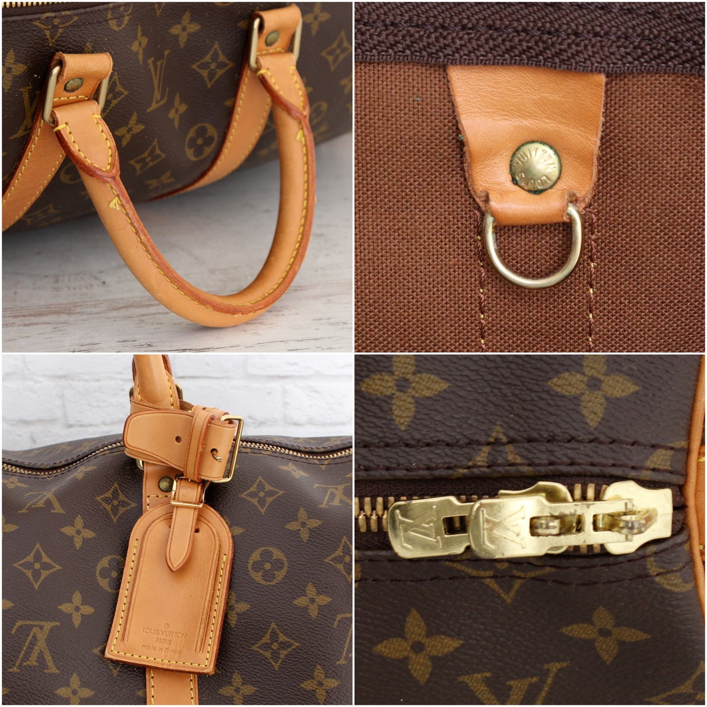 Louis Vuitton Keepall 55 Bandouliere Monogram Duffle Luggage Travel