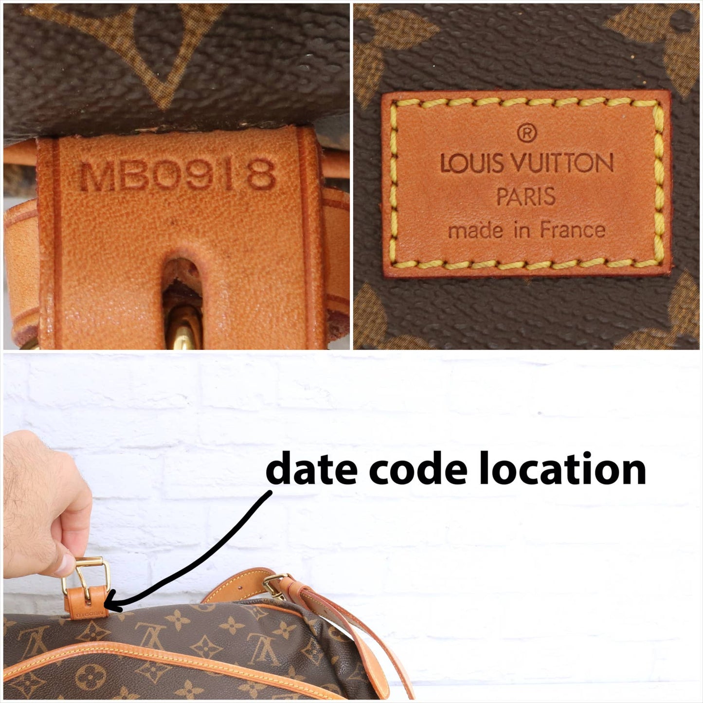 Louis Vuitton Saumur 35 Monogram Crossbody Leather Messenger Shoulder