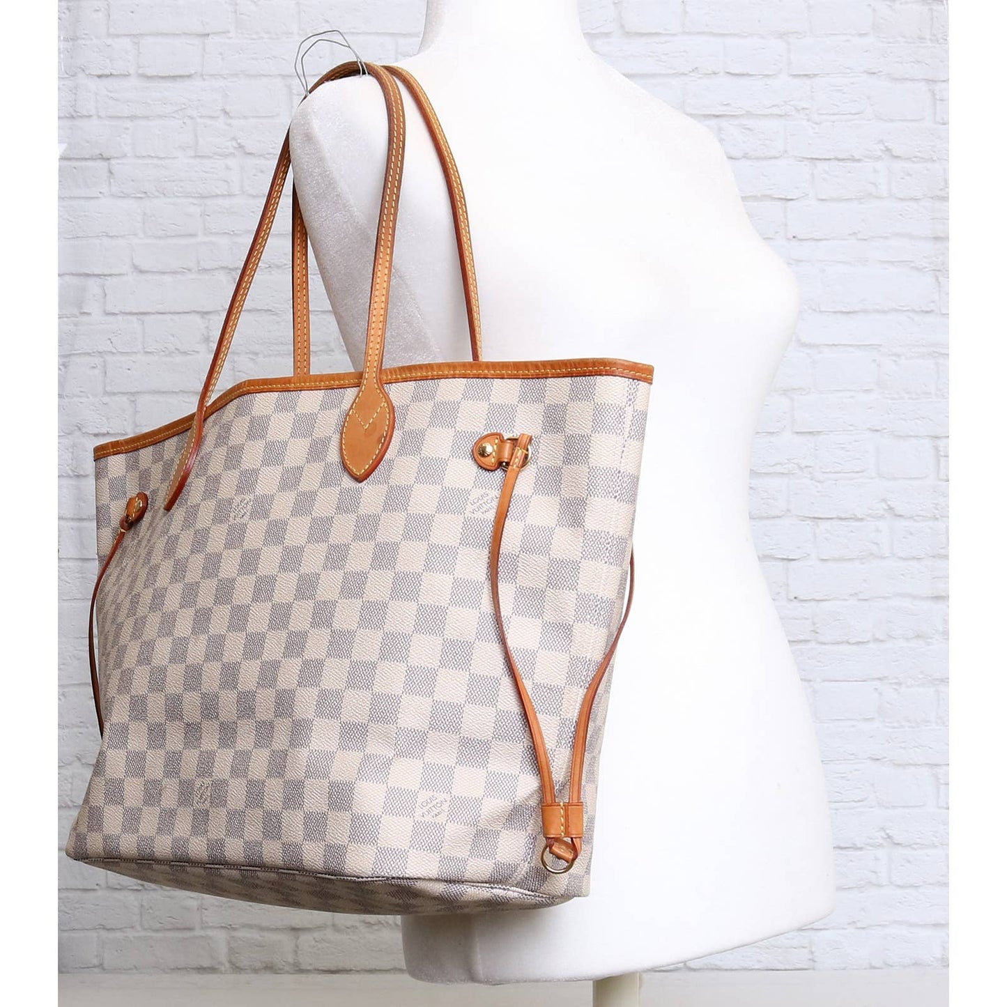 Louis Vuitton Neverfull MM Damier Azur Tote