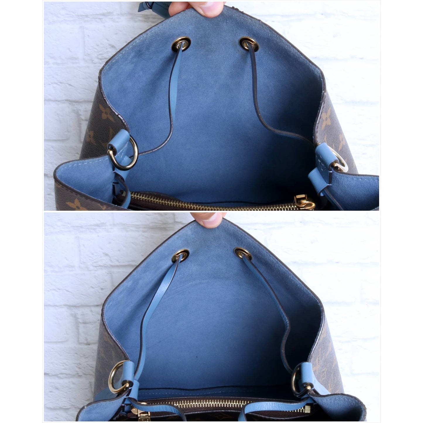 Louis Vuitton NéoNoé MM Monogram Blue Bucket Shoulder & Crossbody