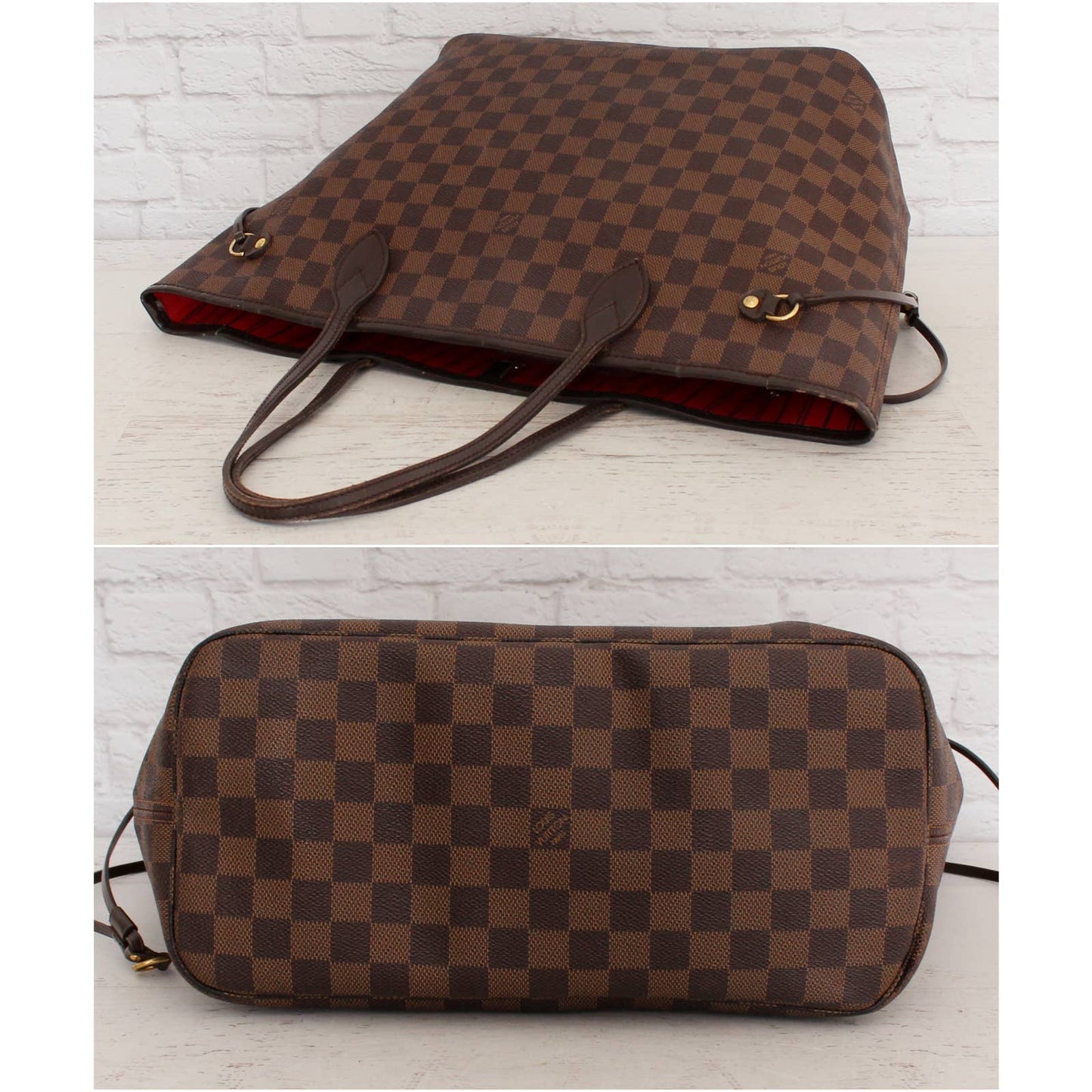 Louis Vuitton Neverfull MM Damier Ebene Tote