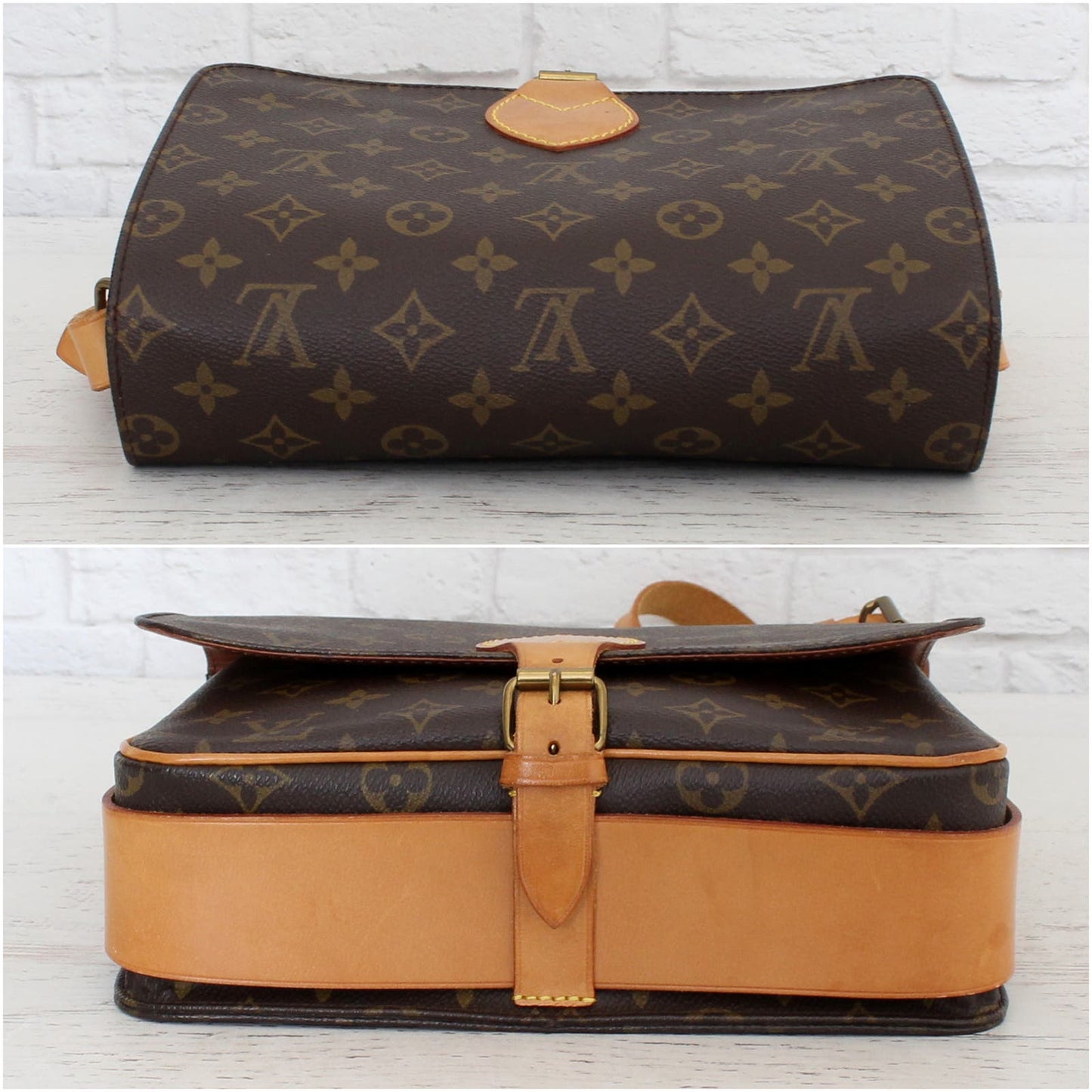 Louis Vuitton Cartouchiere GM Monogram Crossbody Shoulder Bag LV Purse