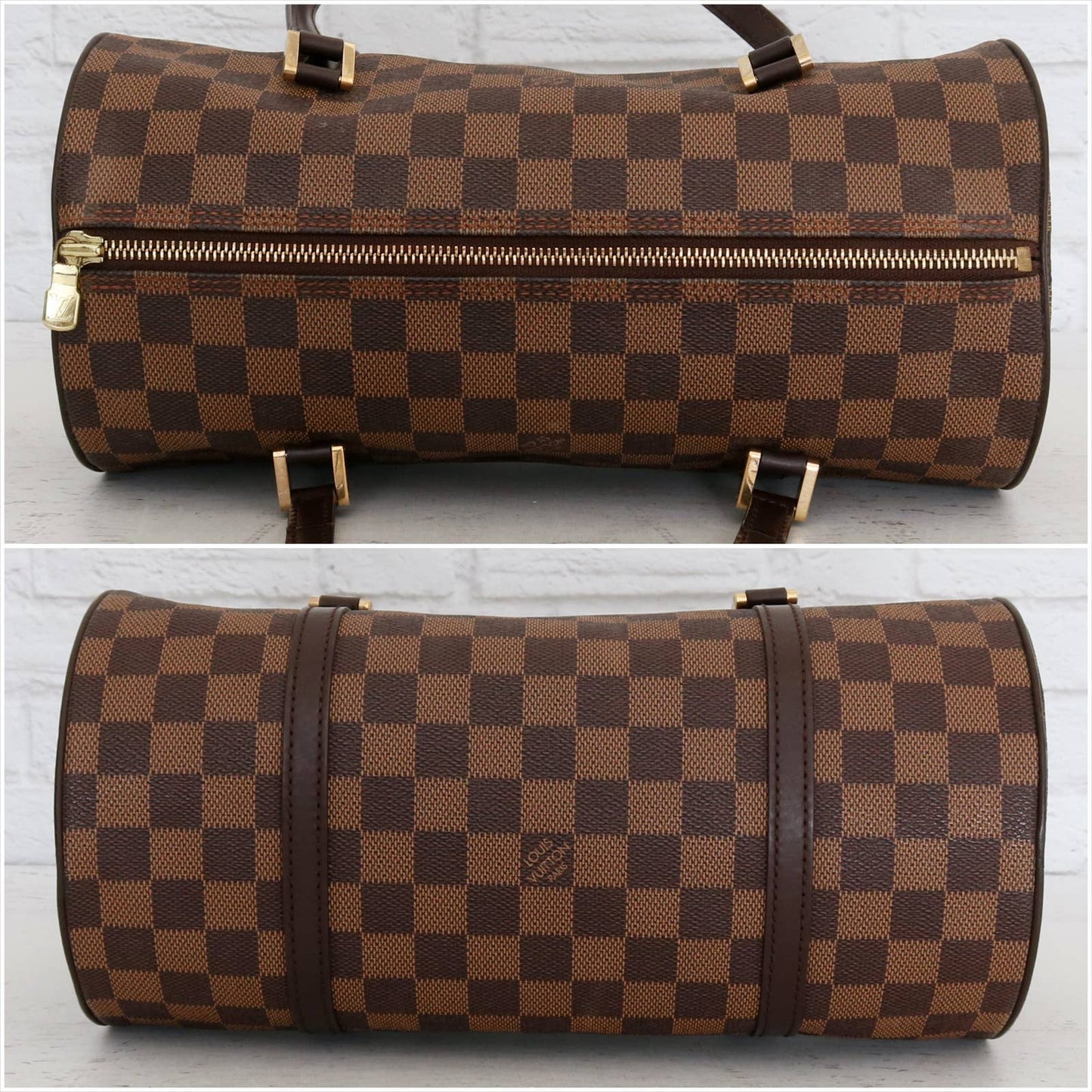 Louis Vuitton Papillon 30 Damier Ebene Satchel Purse