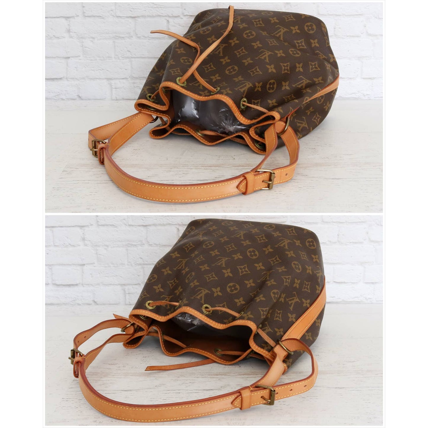 Louis Vuitton Petit Noé Monogram GREAT Bucket Bag Shoulder Hobo Purse