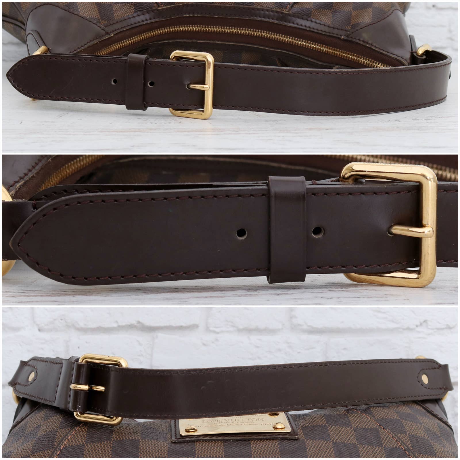 Louis Vuitton Thames Shoulder Bag GM Brown Canvas (Pre-Owned)