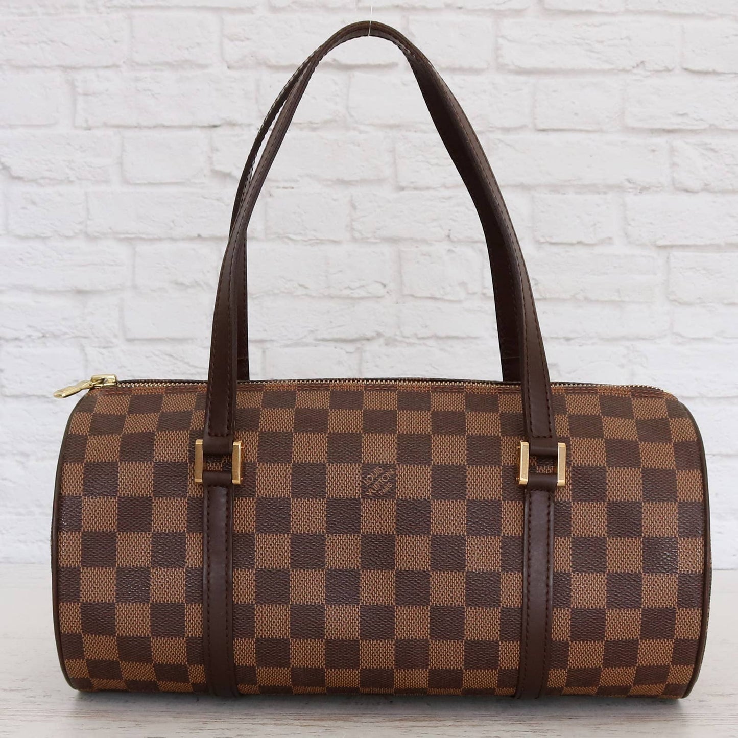 Louis Vuitton Papillon 30 Damier Ebene Satchel Purse