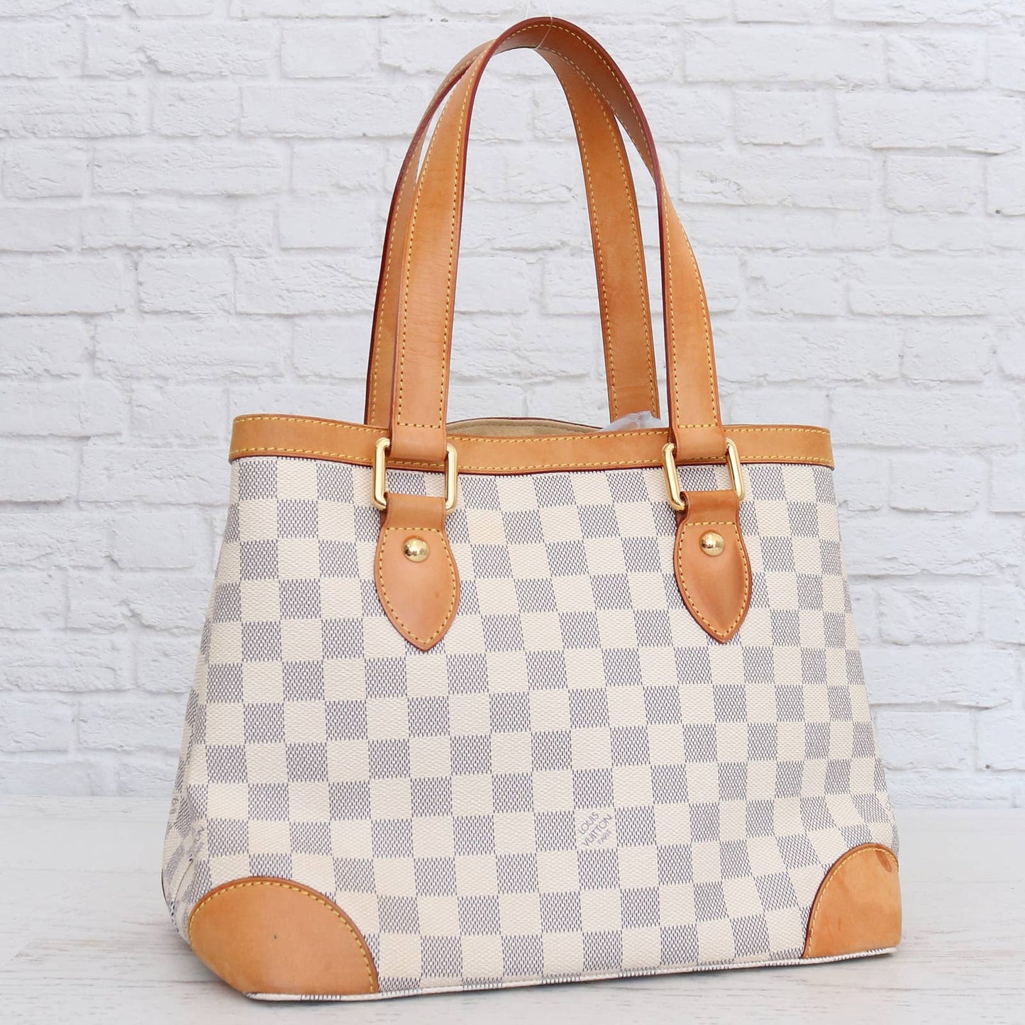 Louis Vuitton Hampstead PM Damier Azur Tote Shoulder Bag