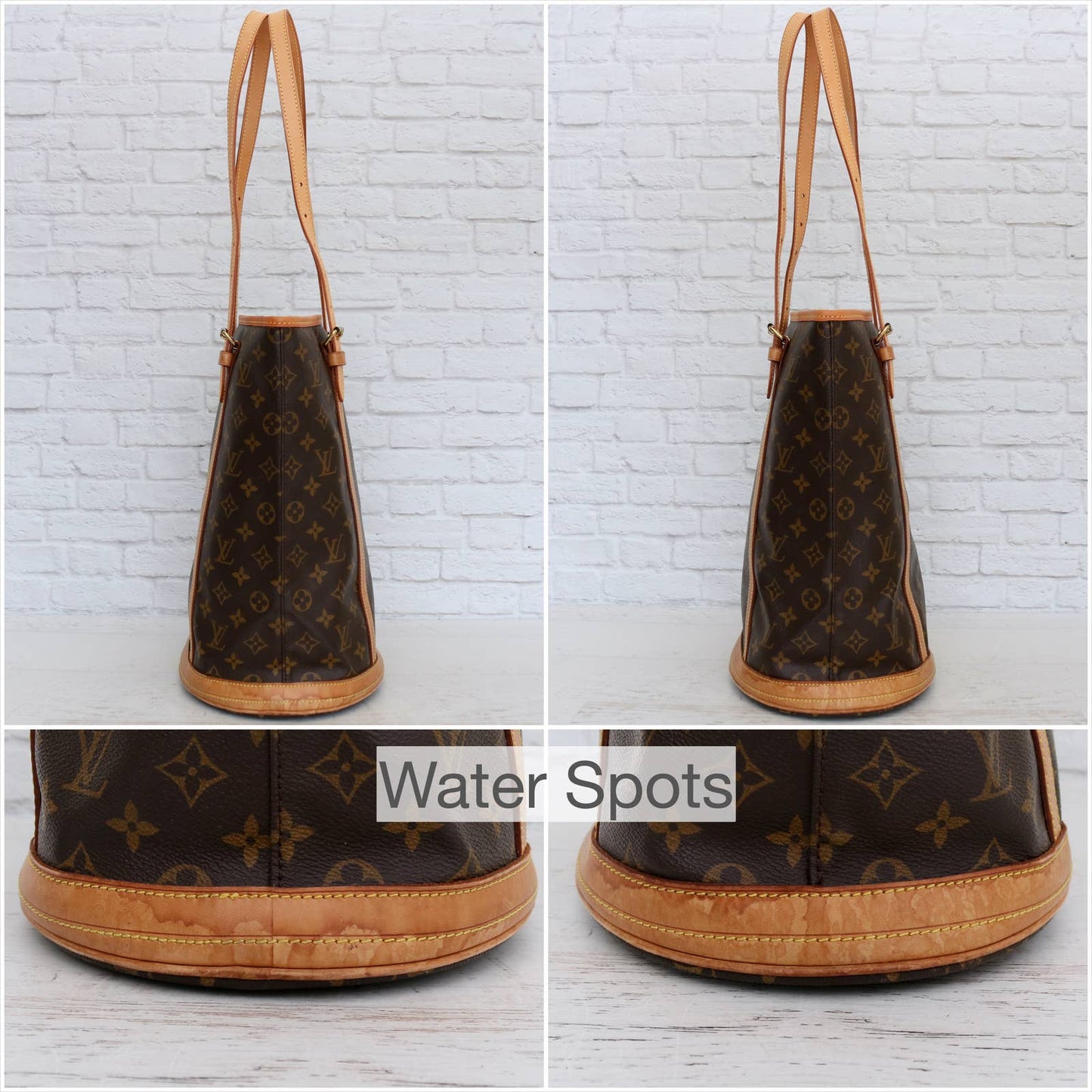 Louis Vuitton Bucket GM 27 Monogram Shoulder Bag Bucket Purse LV