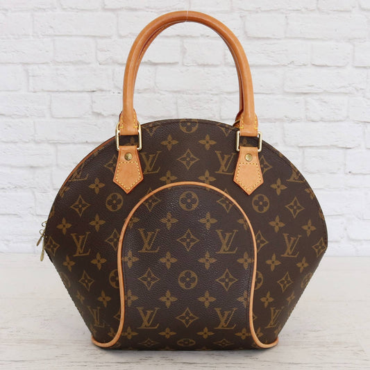 Louis Vuitton Ellipse PM Monogram Satchel Purse Handbag LV Leather Bag