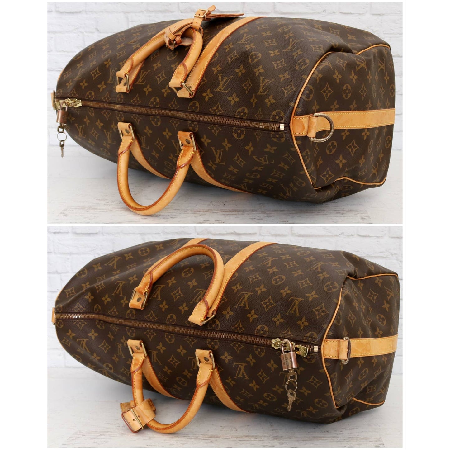 Louis Vuitton Keepall Bandouliere 50 Monogram Travel Duffle with Strap