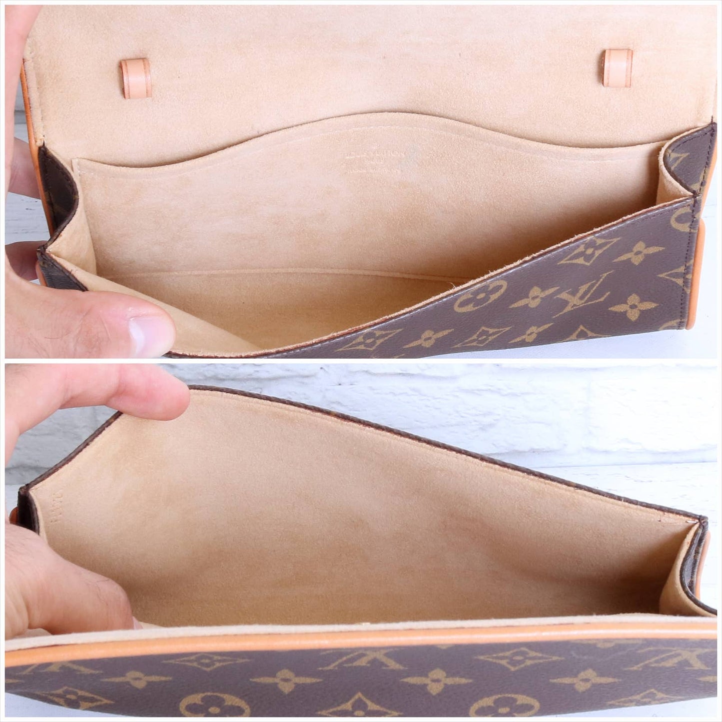 Louis Vuitton Pochette Twin GM Monogram Crossbody & Clutch