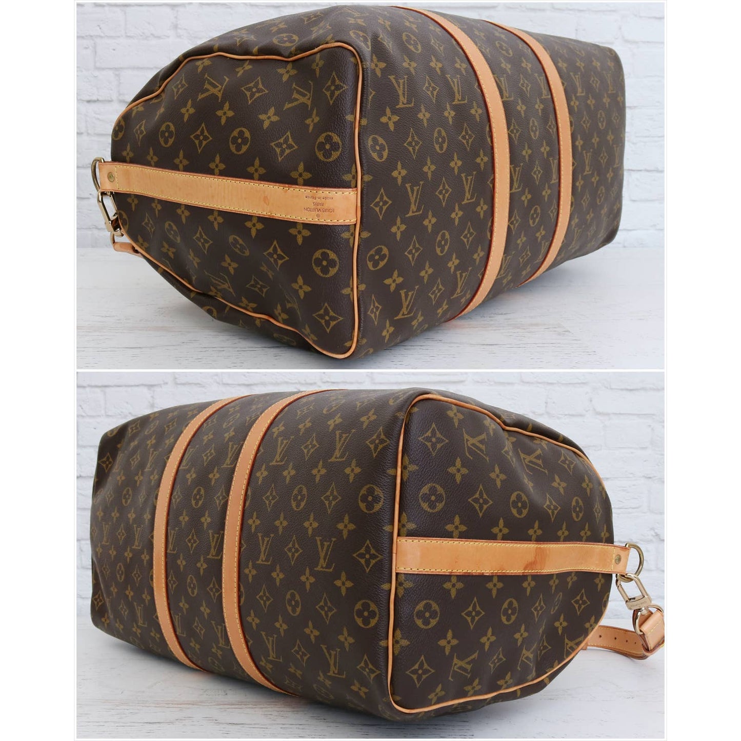 Louis Vuitton Keepall Bandouliere 50 Monogram Satchel & Shoulder Bag