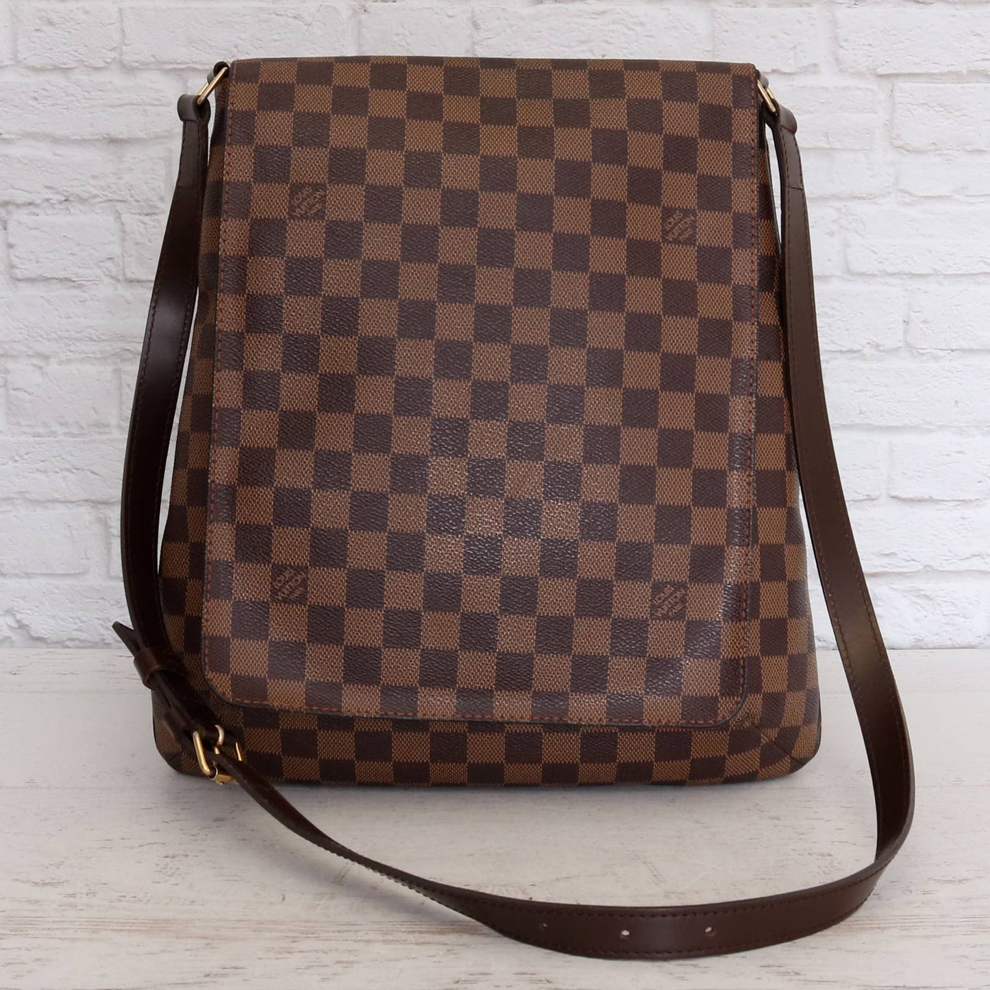 Louis Vuitton Musette GM Damier Ebene Large Crossbody