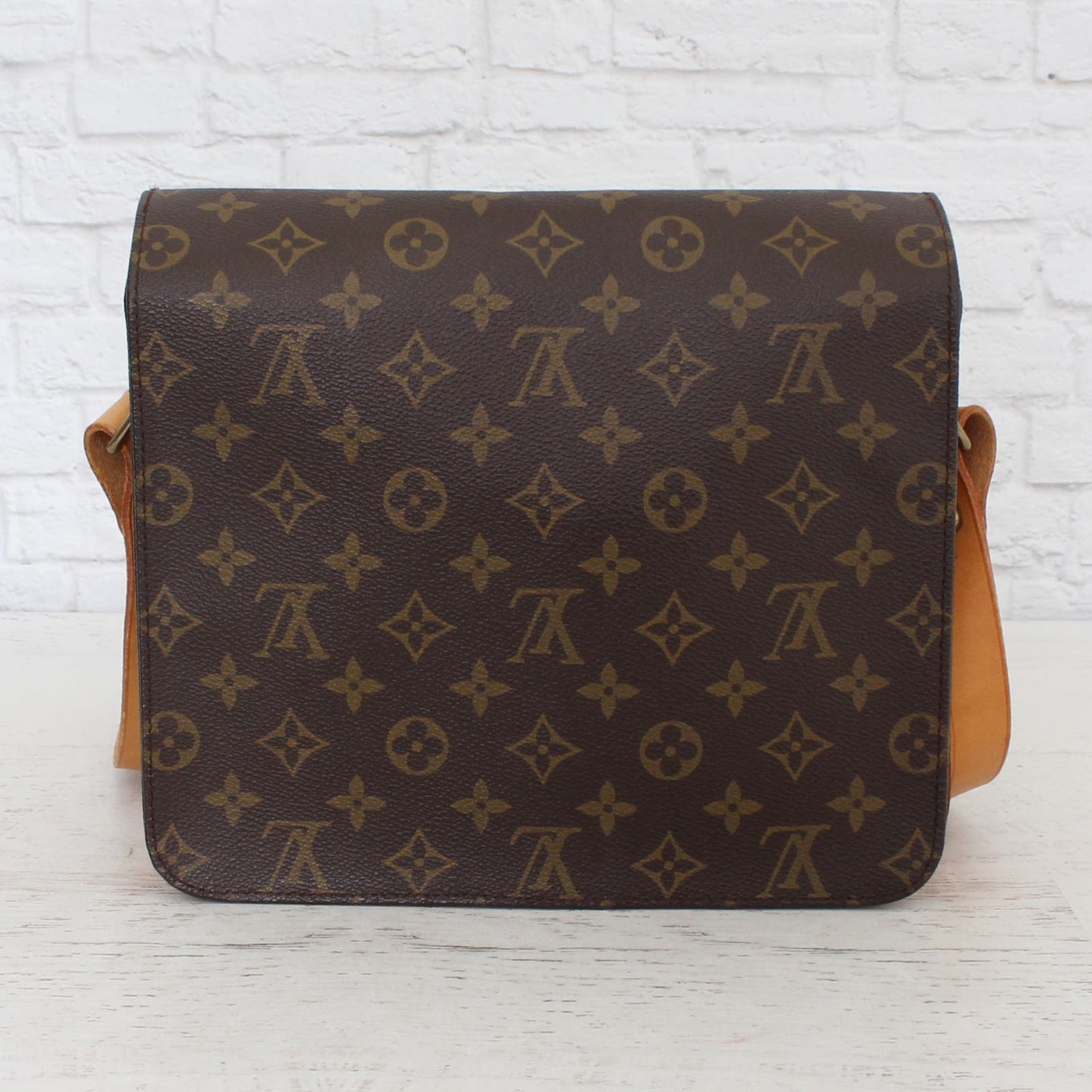 Louis Vuitton Cartouchiere GM Monogram Crossbody Shoulder Bag LV Purse