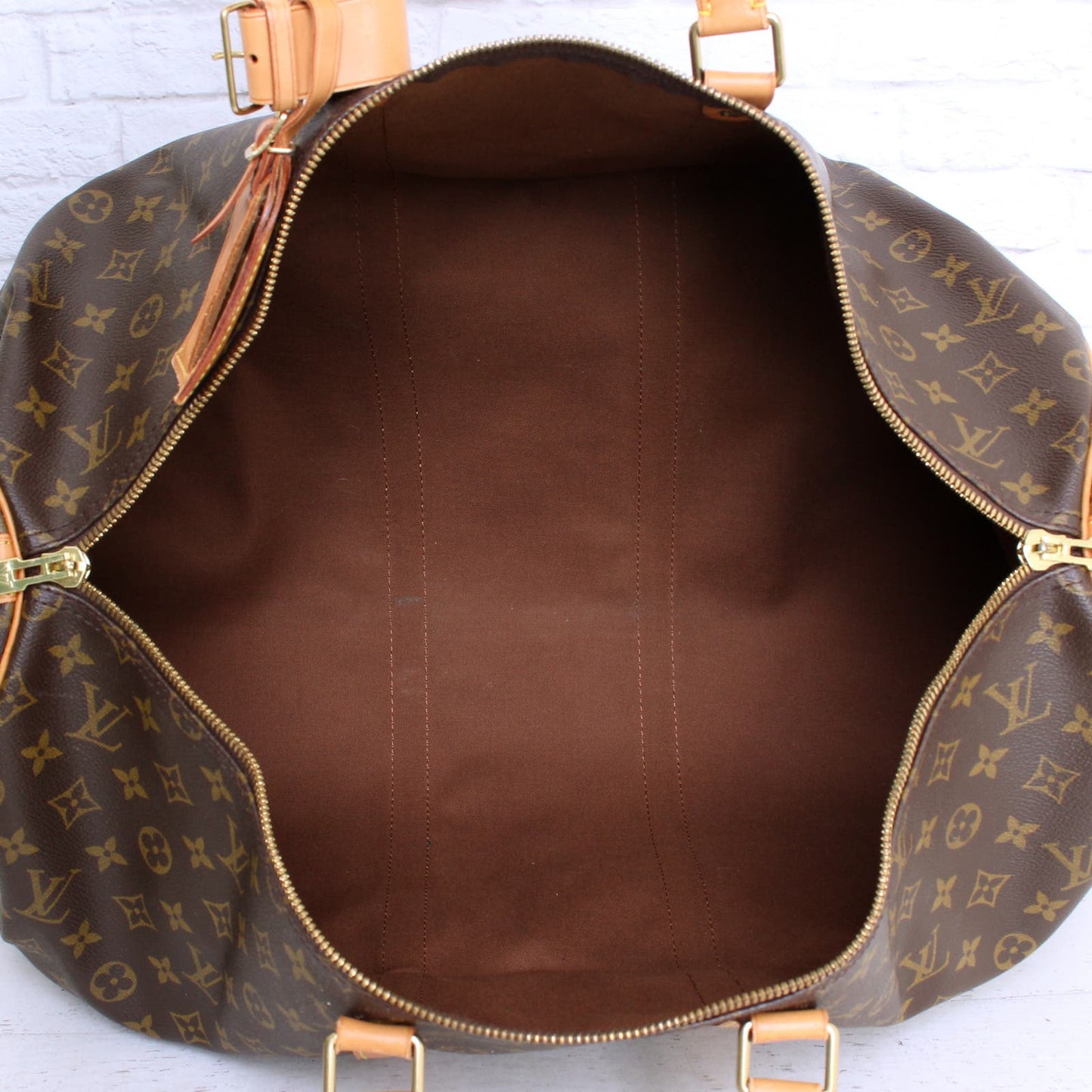 Louis Vuitton Keepall 55 Bandouliere Monogram Duffle Luggage Travel