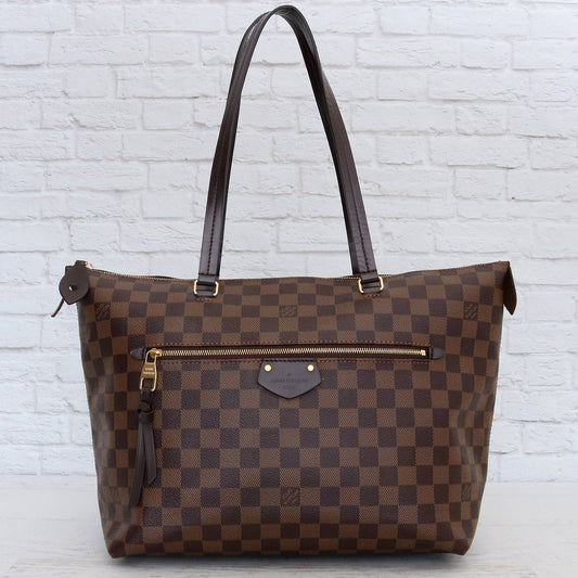 Louis Vuitton Iena MM Tote Damier Ebene Shoulder Bag