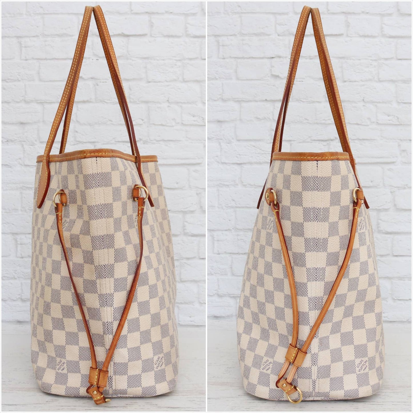 Louis Vuitton Neverfull MM Damier Azur Tote