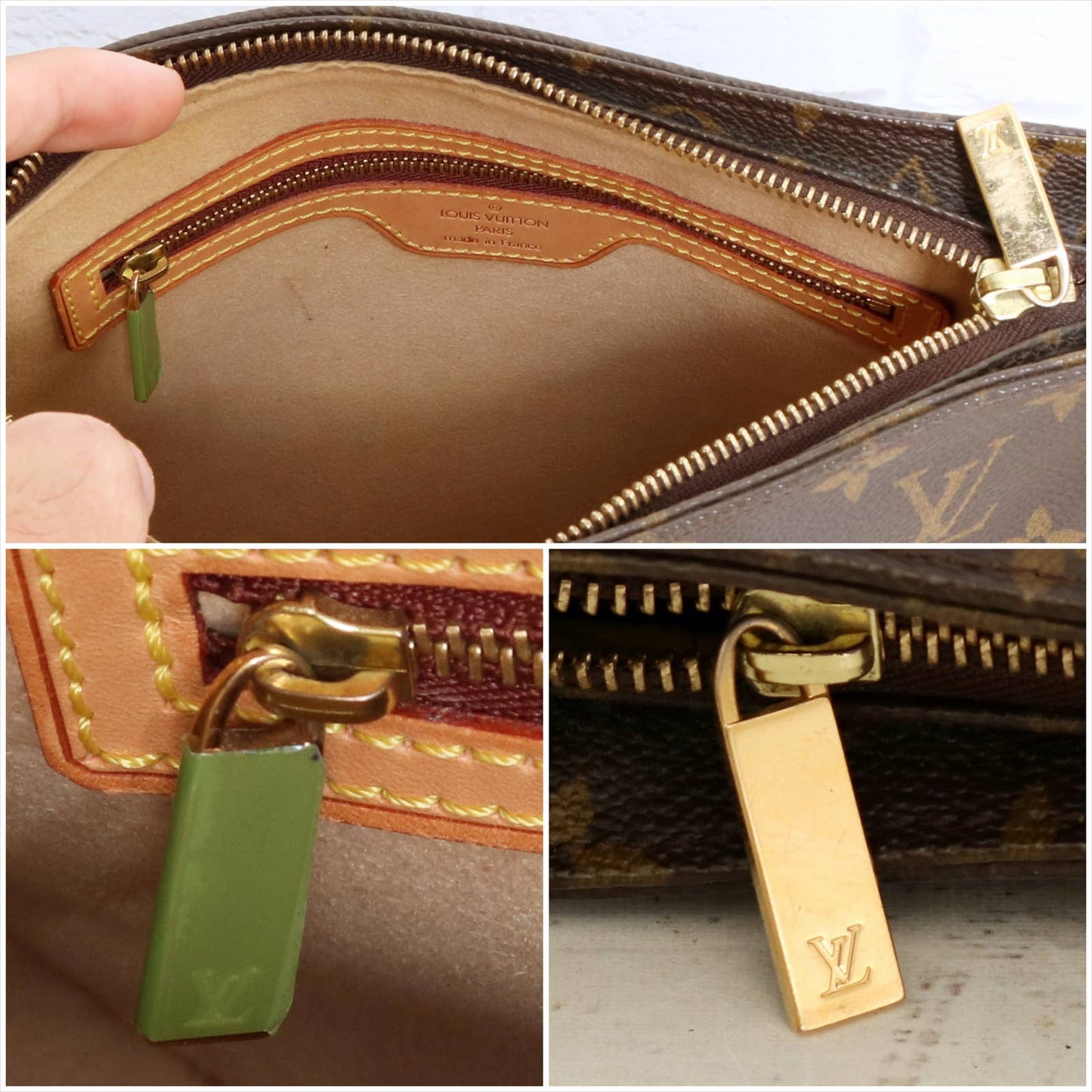 Louis Vuitton Looping MM Monogram Shoulder Bag Purse