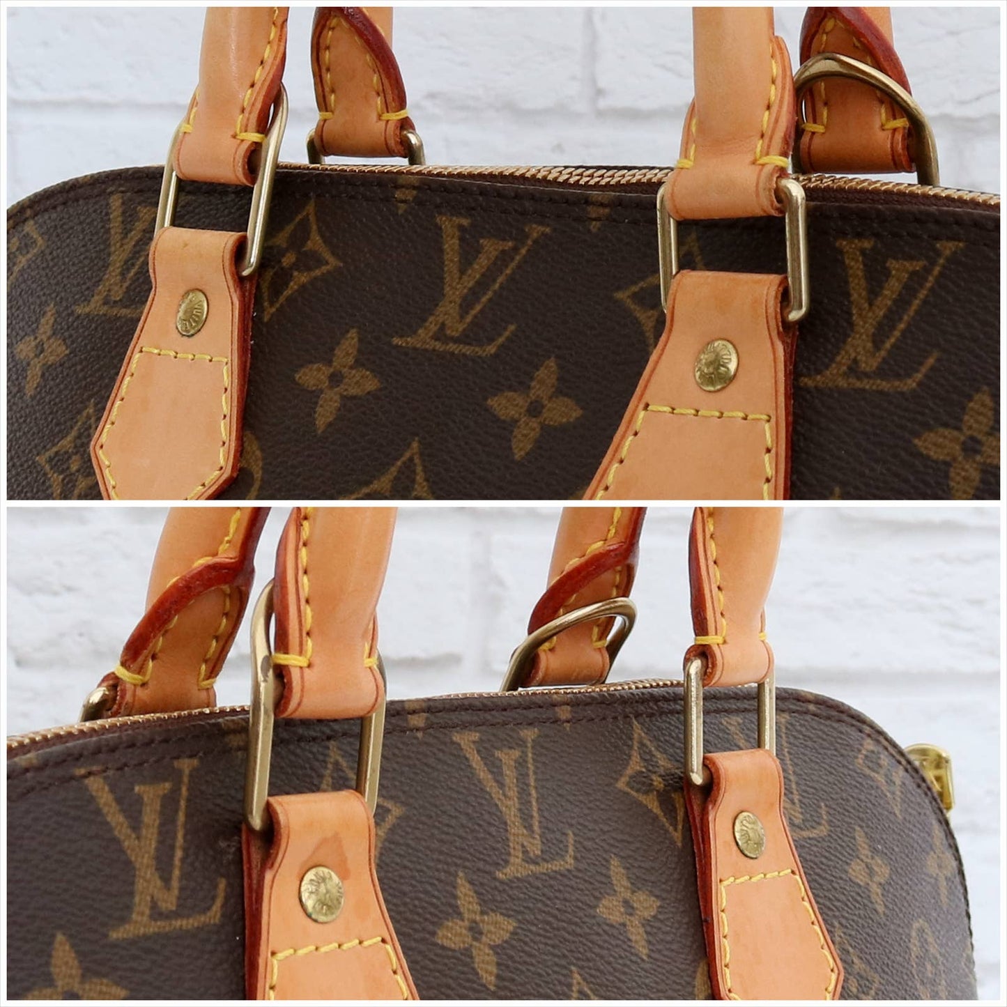 Louis Vuitton Alma MM Monogram Satchel