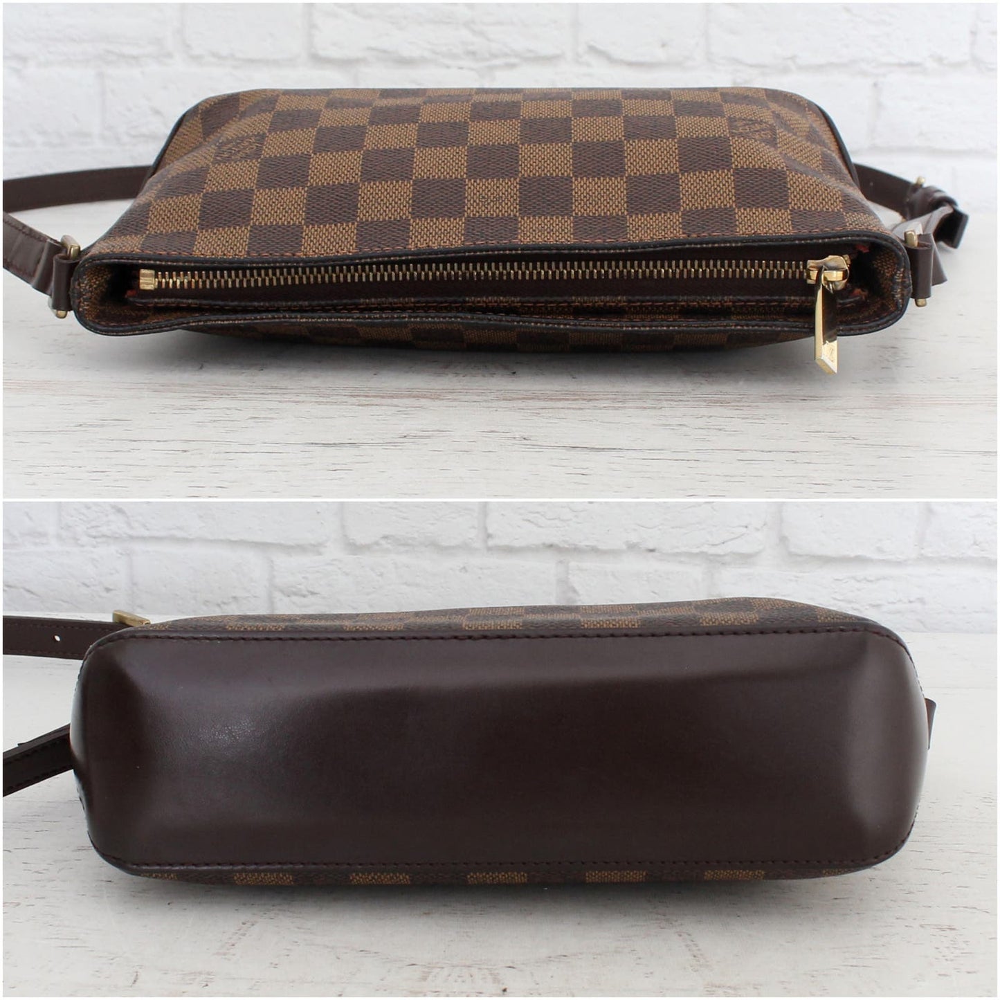 Louis Vuitton Trotteur Damier Ebene Crossbody & Shoulder Small Leather