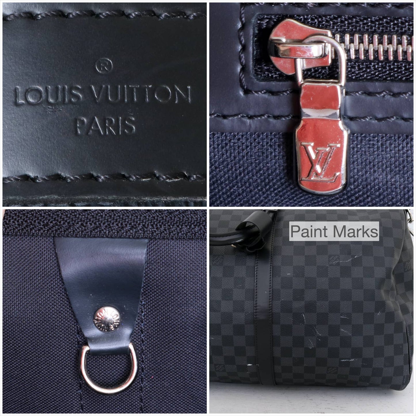 Louis Vuitton Keepall Bandouliere 55 Damier Graphite Duffle in Box