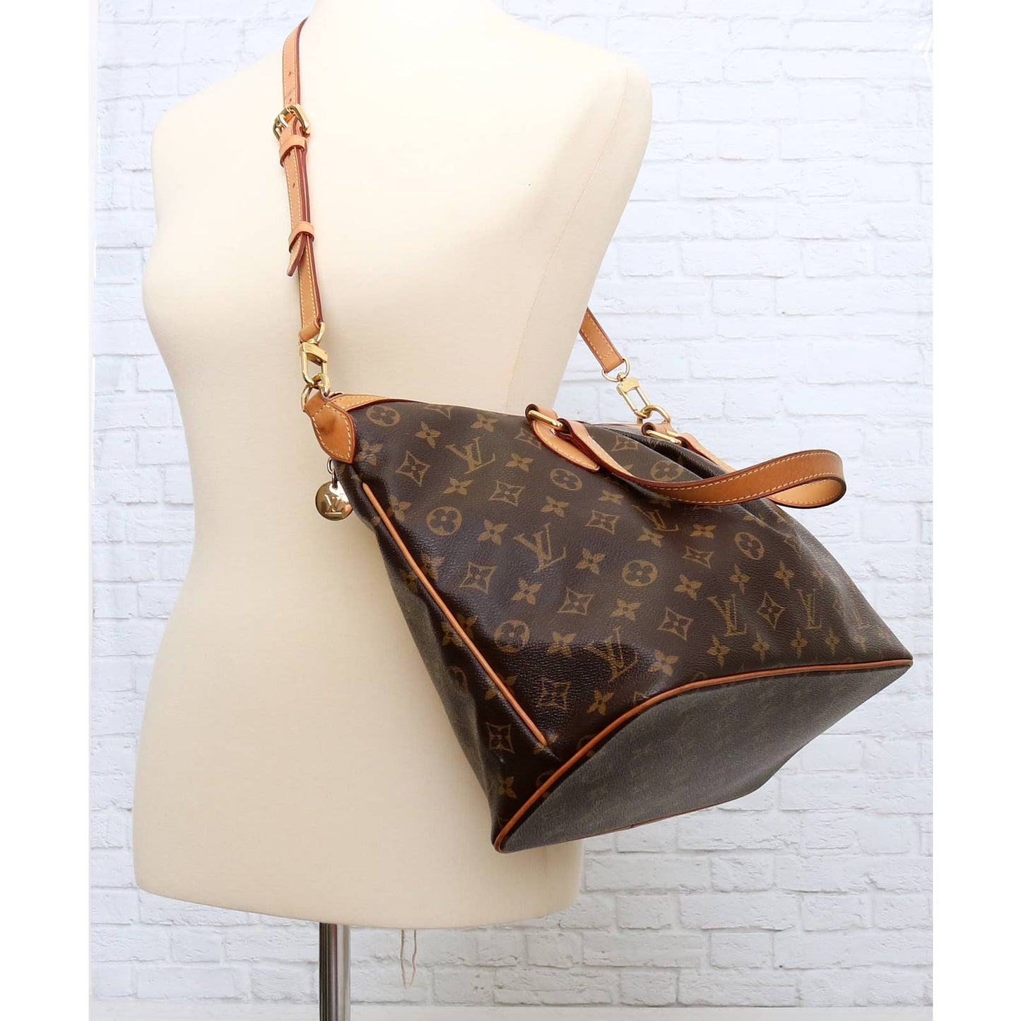 💯% Authentic LV Monogram Palermo Handbag With Strap in GHW