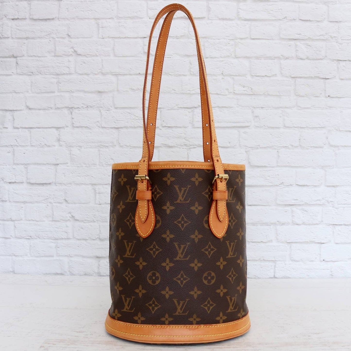 Louis Vuitton Bucket PM 23 Petit Monogram Shoulder Bag