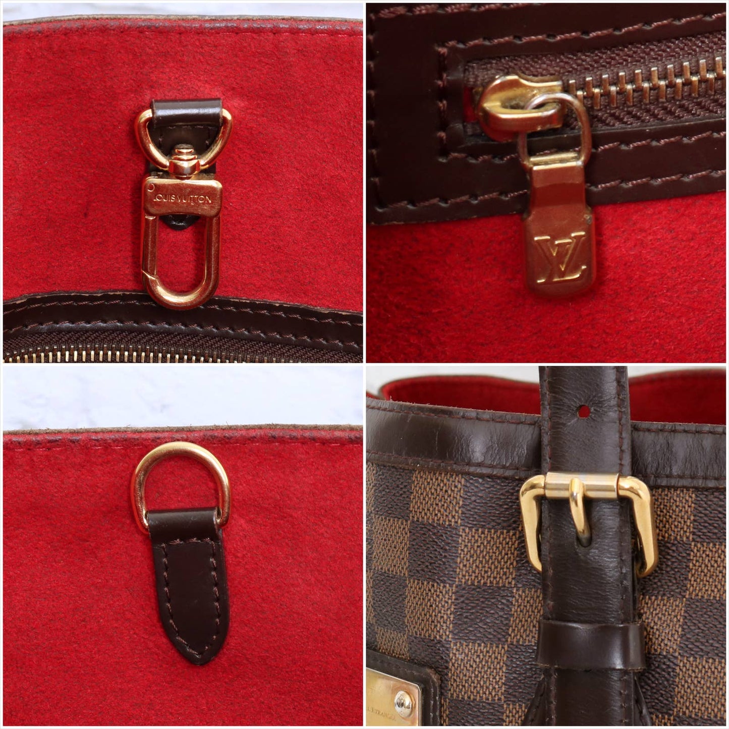 Louis Vuitton Hampstead MM Damier Ebene Shoulder Bag