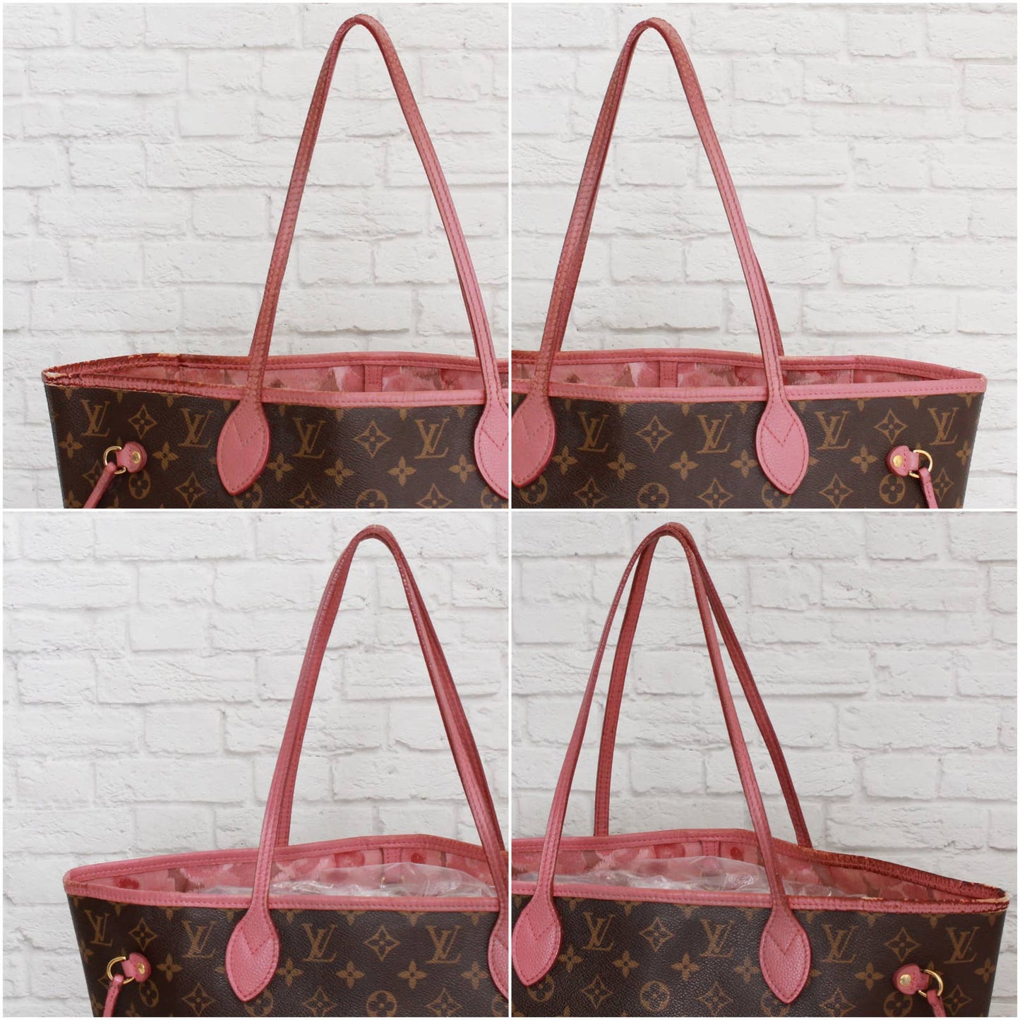 Louis Vuitton Neverfull MM Articles de Voyage Ikat Monogram Rose Tote