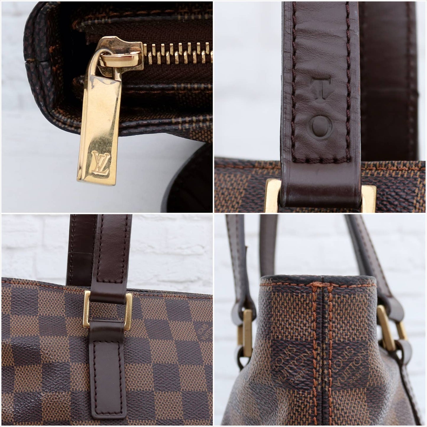 Louis Vuitton Cabas Piano Damier Ebene Tote