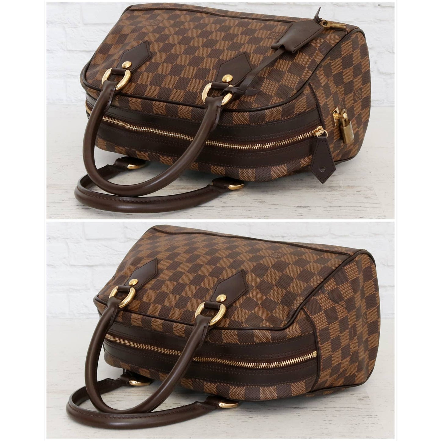 Louis Vuitton Duomo Damier Ebene Boston Satchel