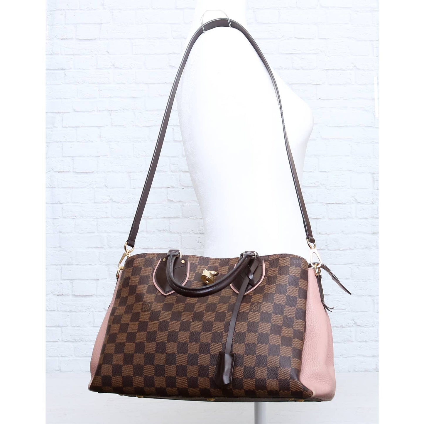 Louis Vuitton Normandy Magnolia Damier Ebene Satchel Shoulder Bag Zip