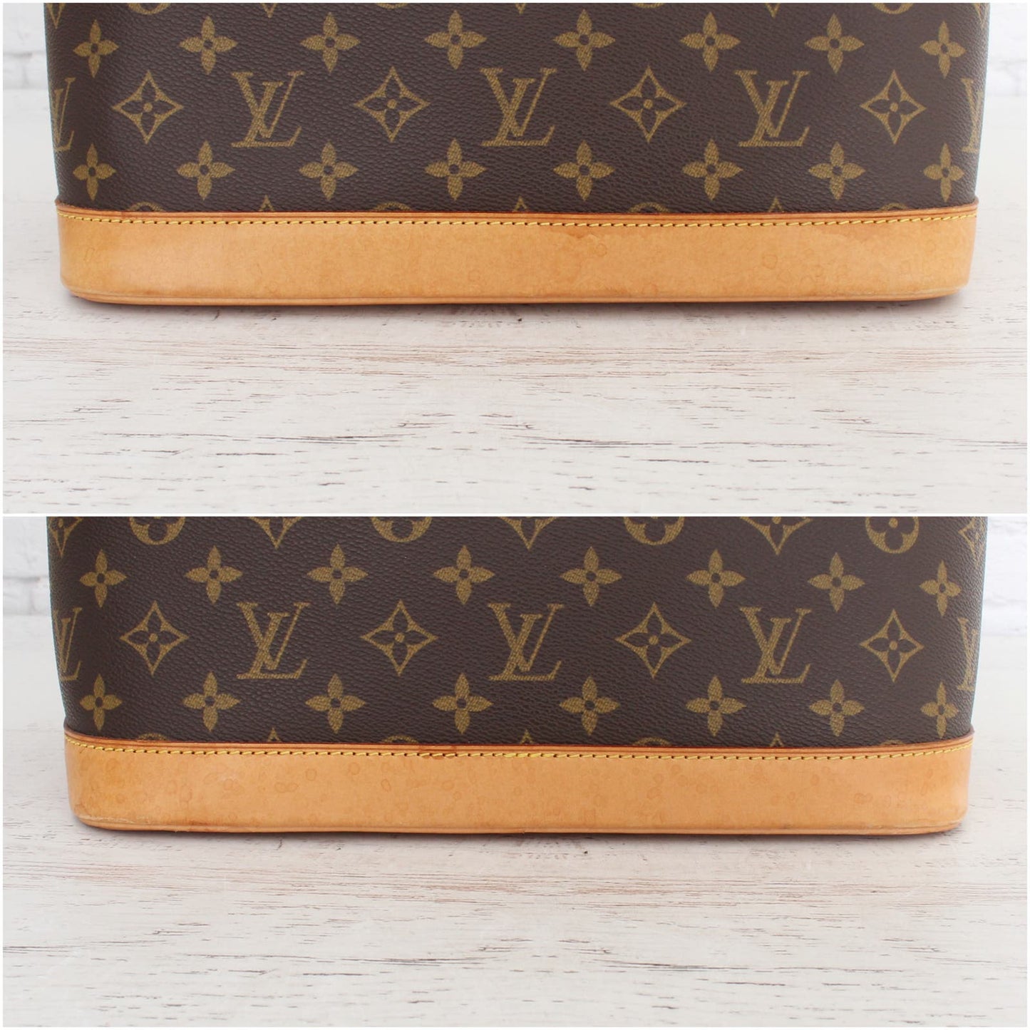 Louis Vuitton Alma MM Monogram Satchel