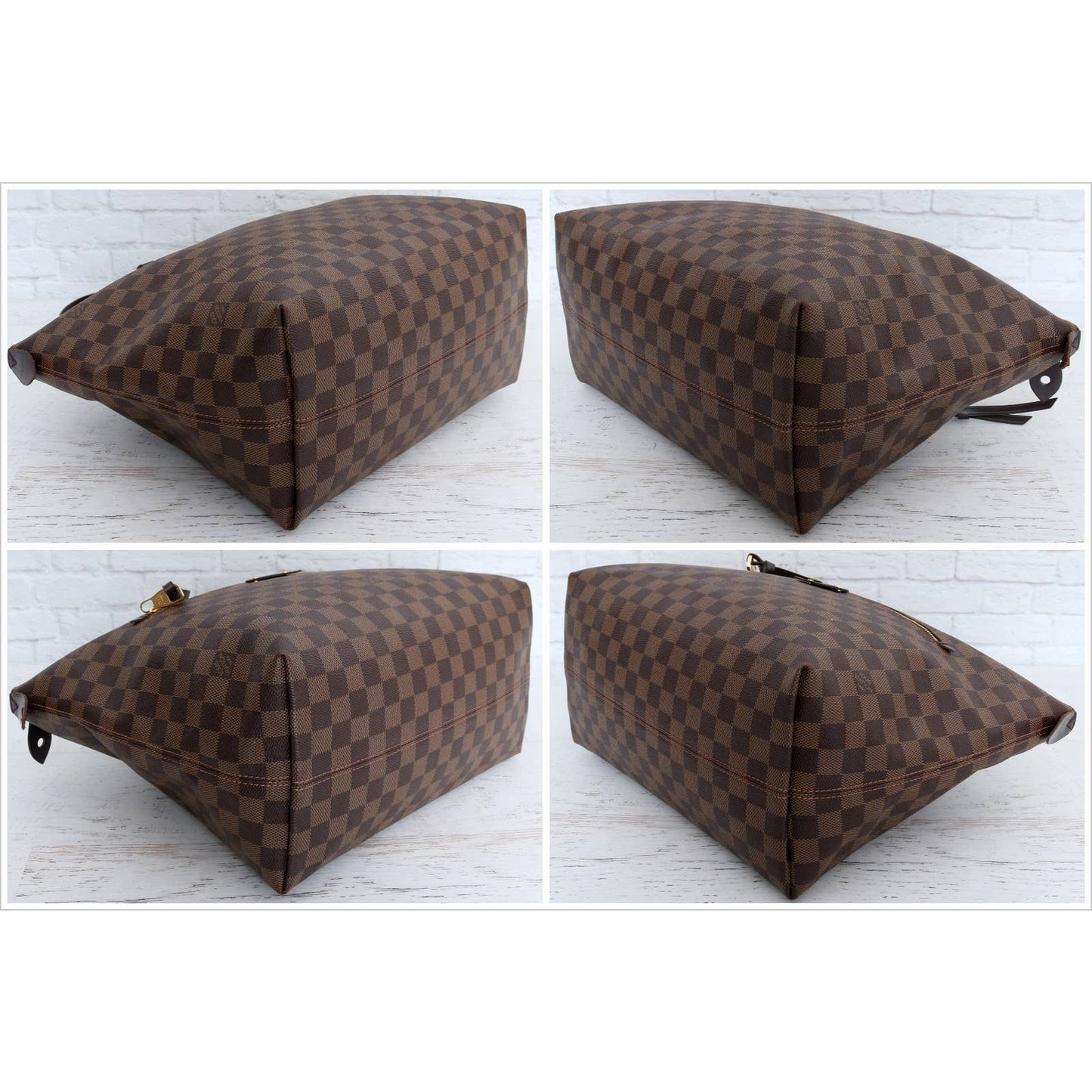 Louis Vuitton Iena MM Tote Damier Ebene Shoulder Bag