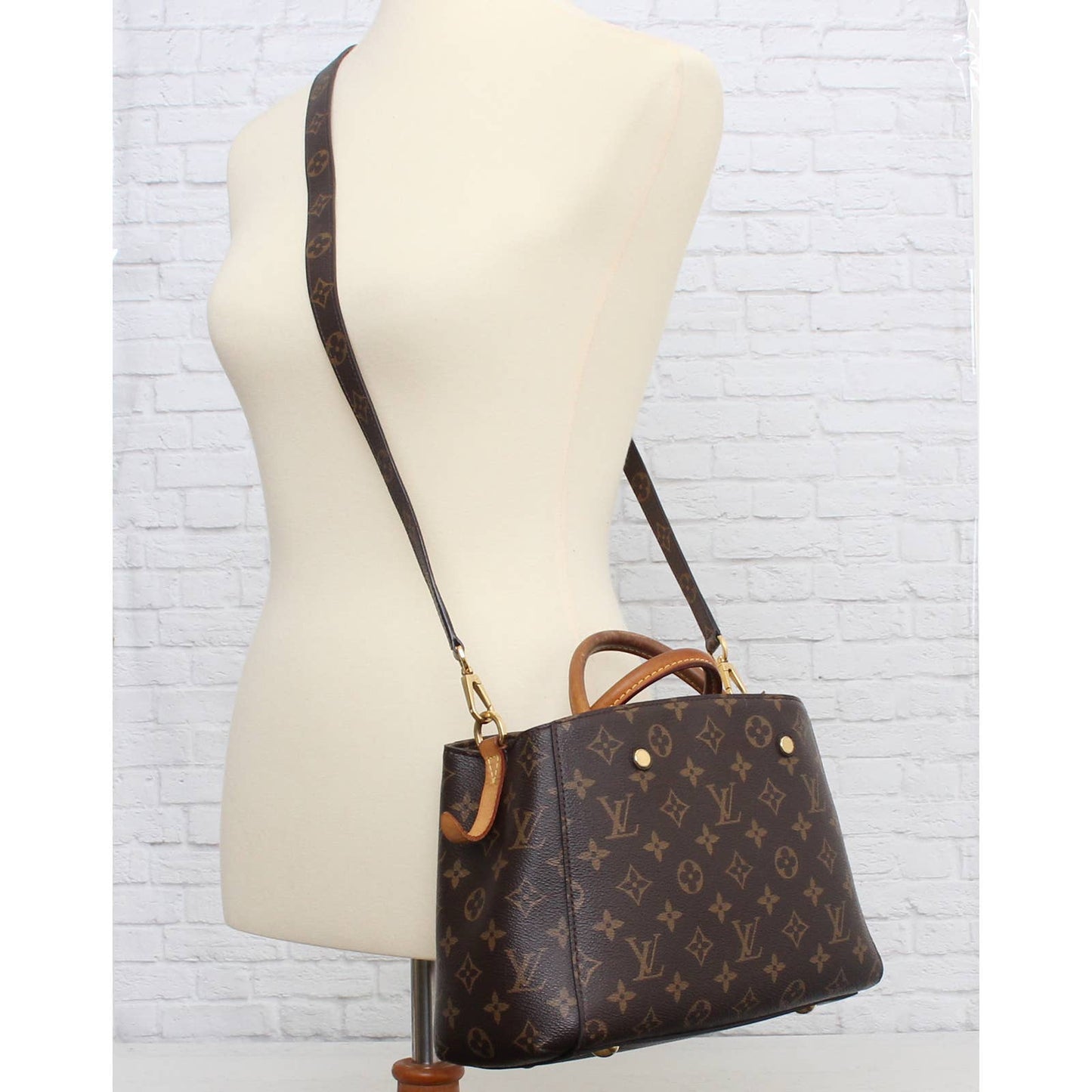 Louis Vuitton Montaigne BB Crossbody Satchel Monogram