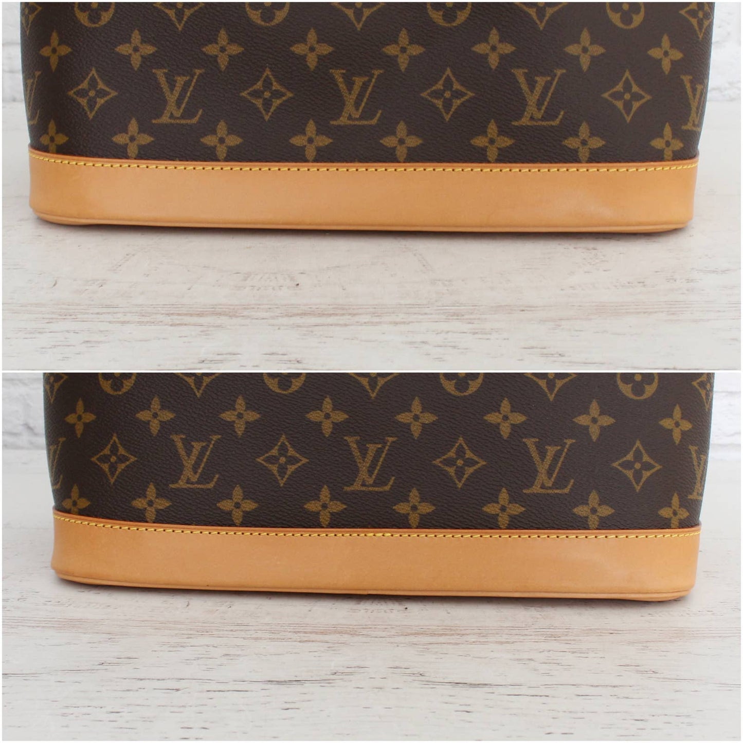 Louis Vuitton Alma MM Monogram Satchel