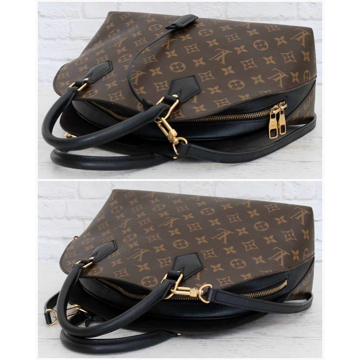 Louis Vuitton Alma B'N'B Monogram Black Shoulder Bag & Satchel