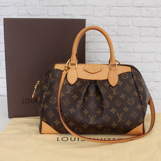Louis Vuitton Segur Monogram Shoulder Satchel Purse Dust Bag & Box