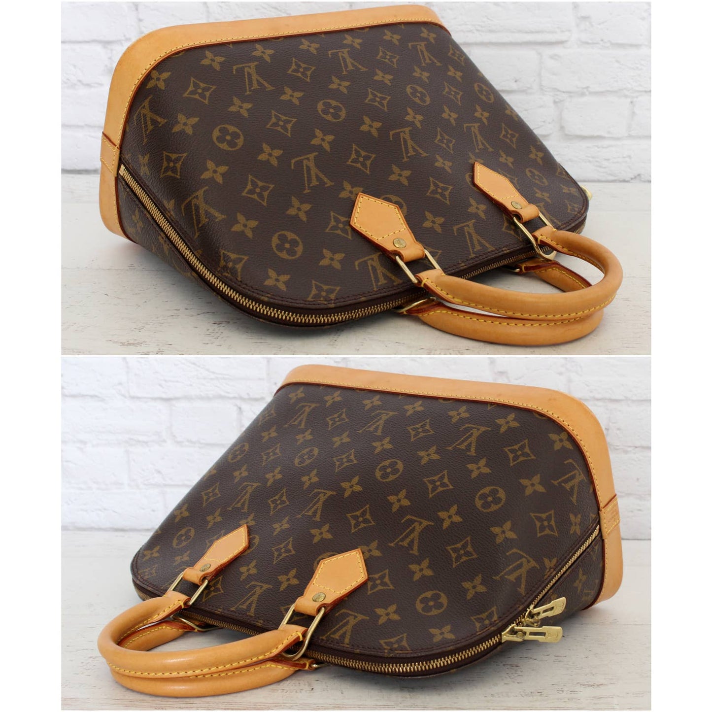 Louis Vuitton Alma MM Monogram Satchel