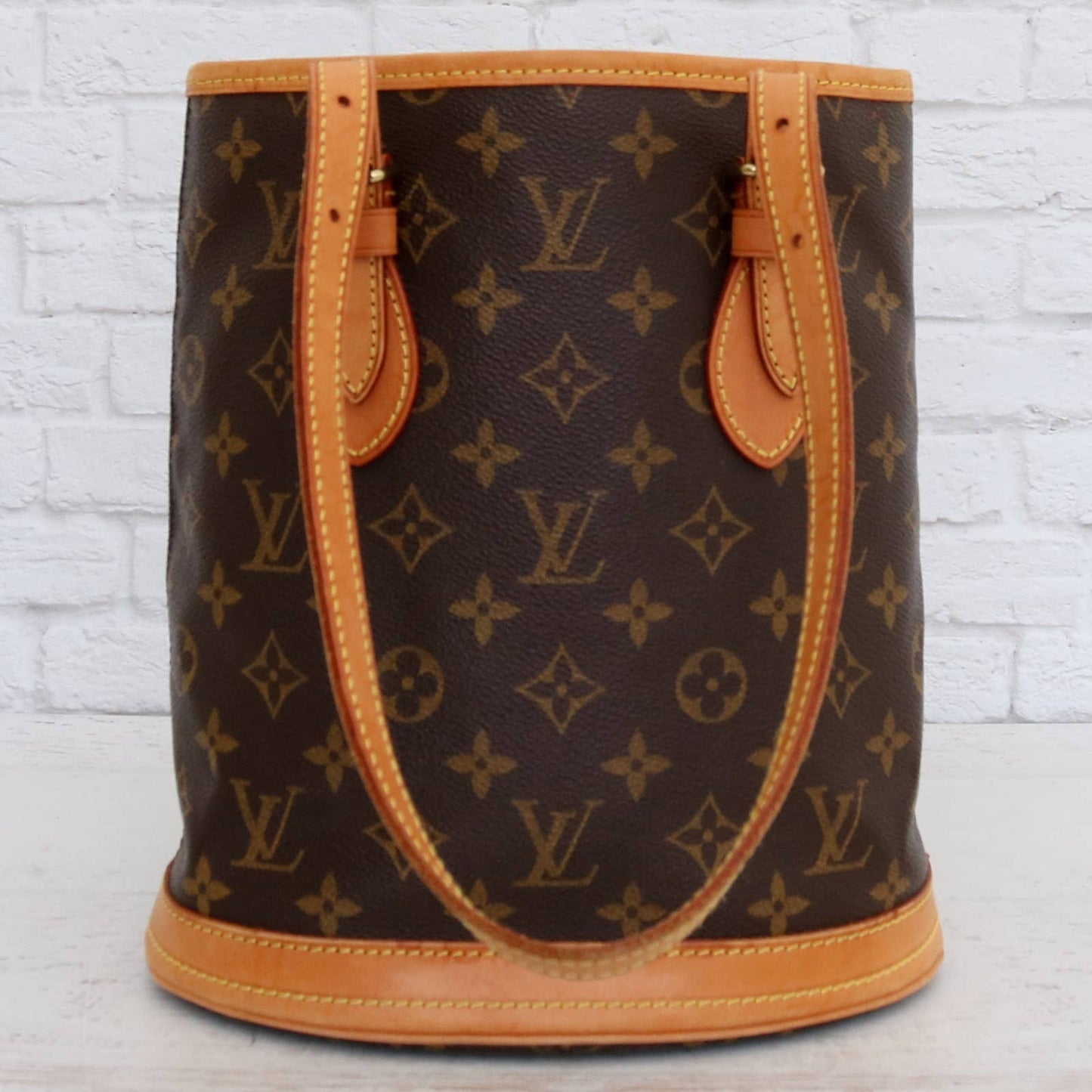 Louis Vuitton Bucket PM 23 Petit Monogram Shoulder Bag