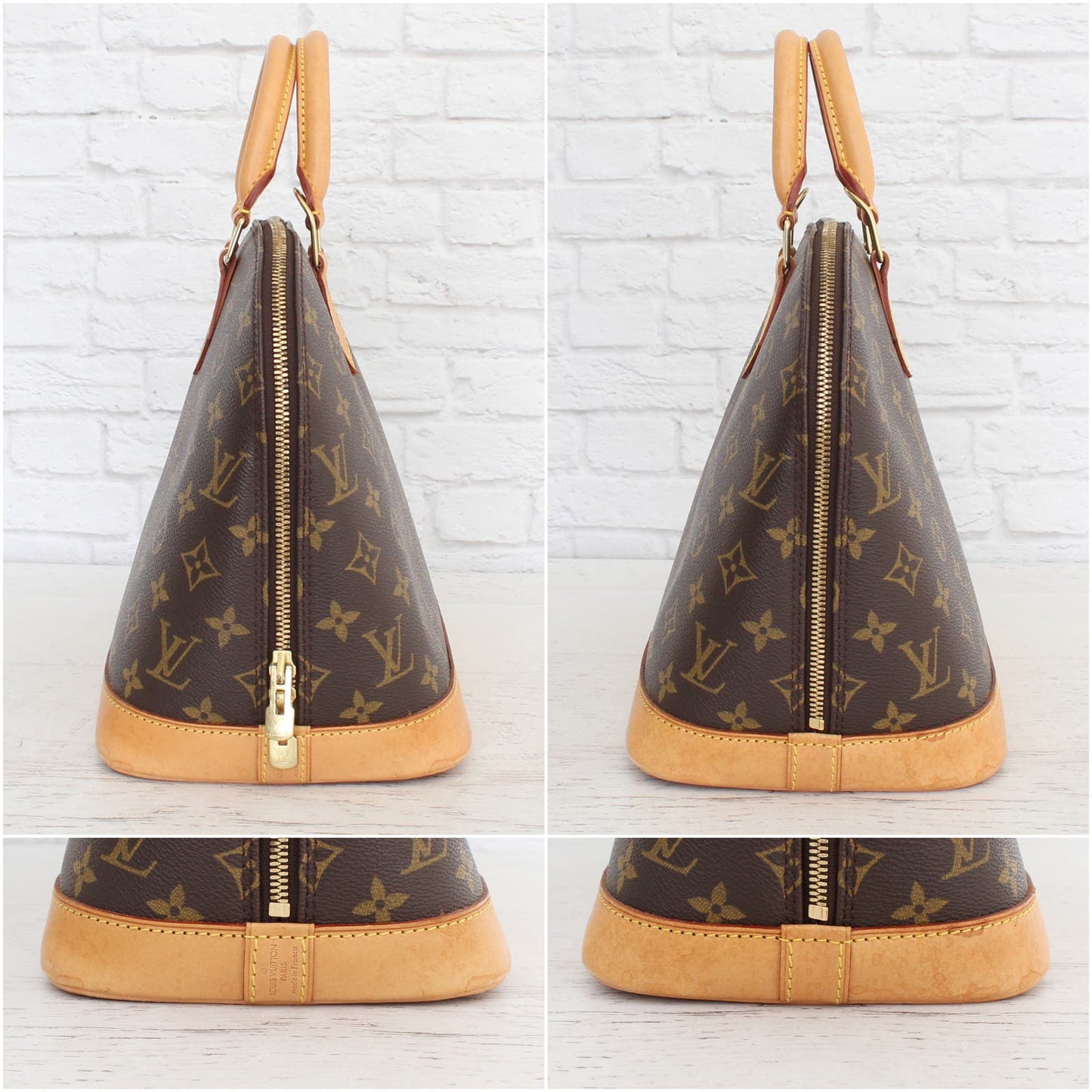 Louis Vuitton Alma MM Monogram Satchel