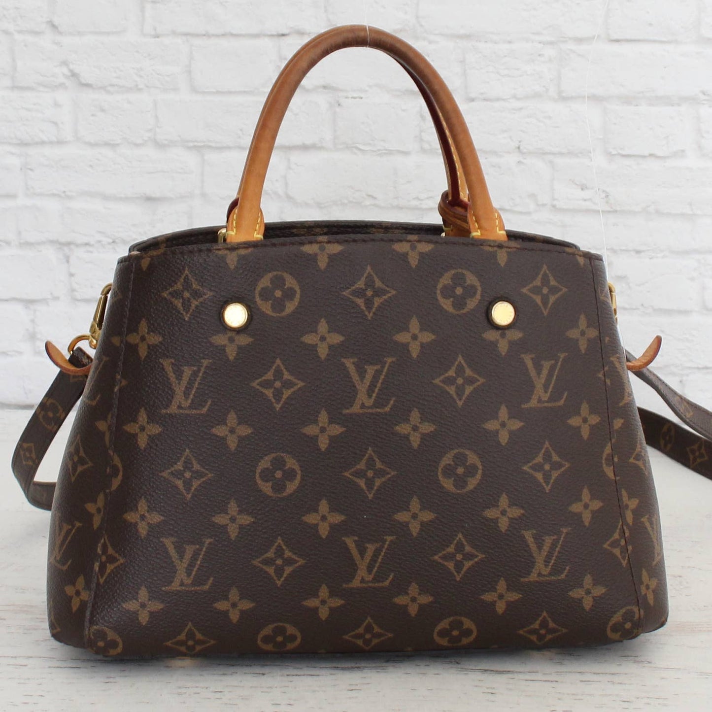 Louis Vuitton Montaigne BB Crossbody Satchel Monogram