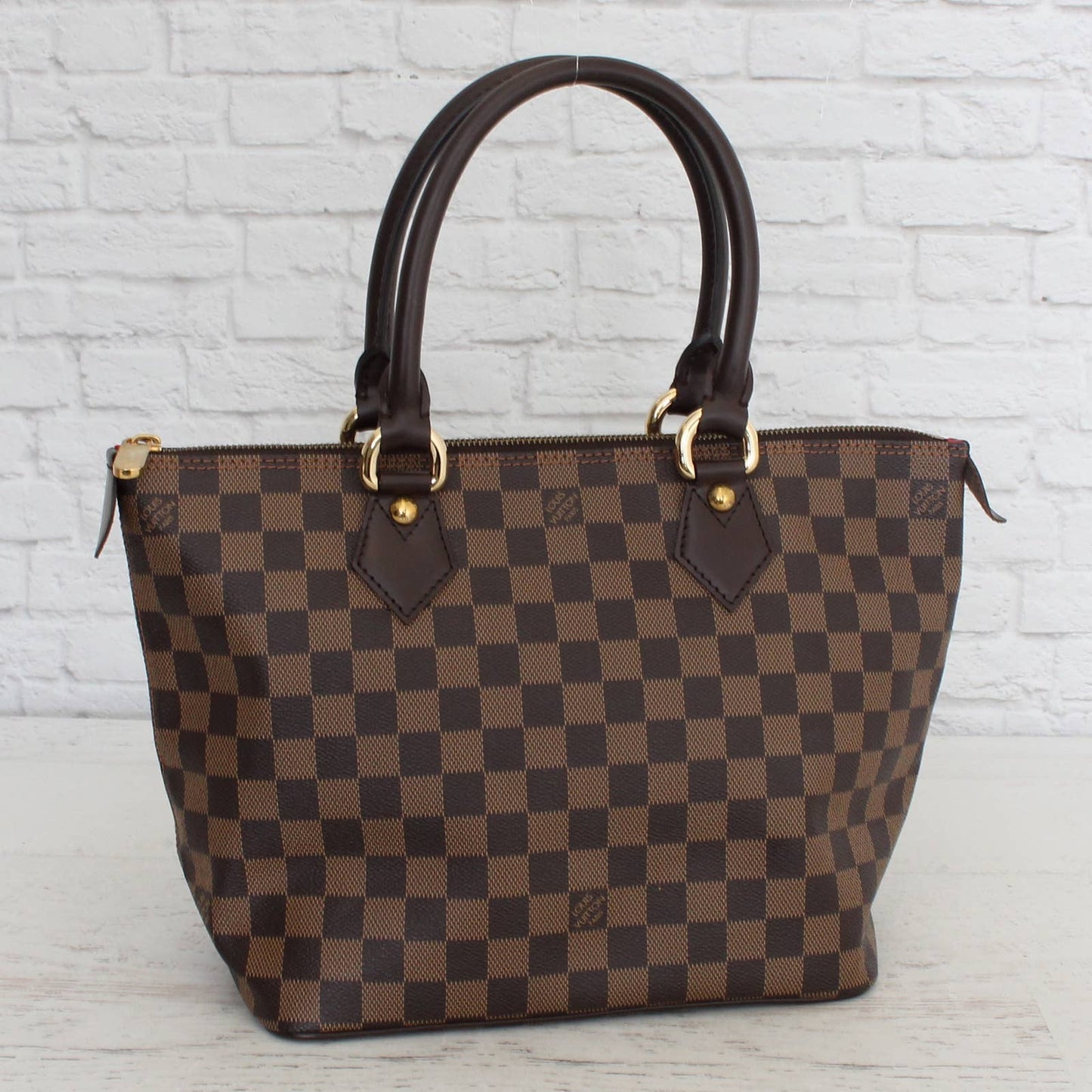 Louis Vuitton Saleya PM Tote Damier Ebene Small Bag