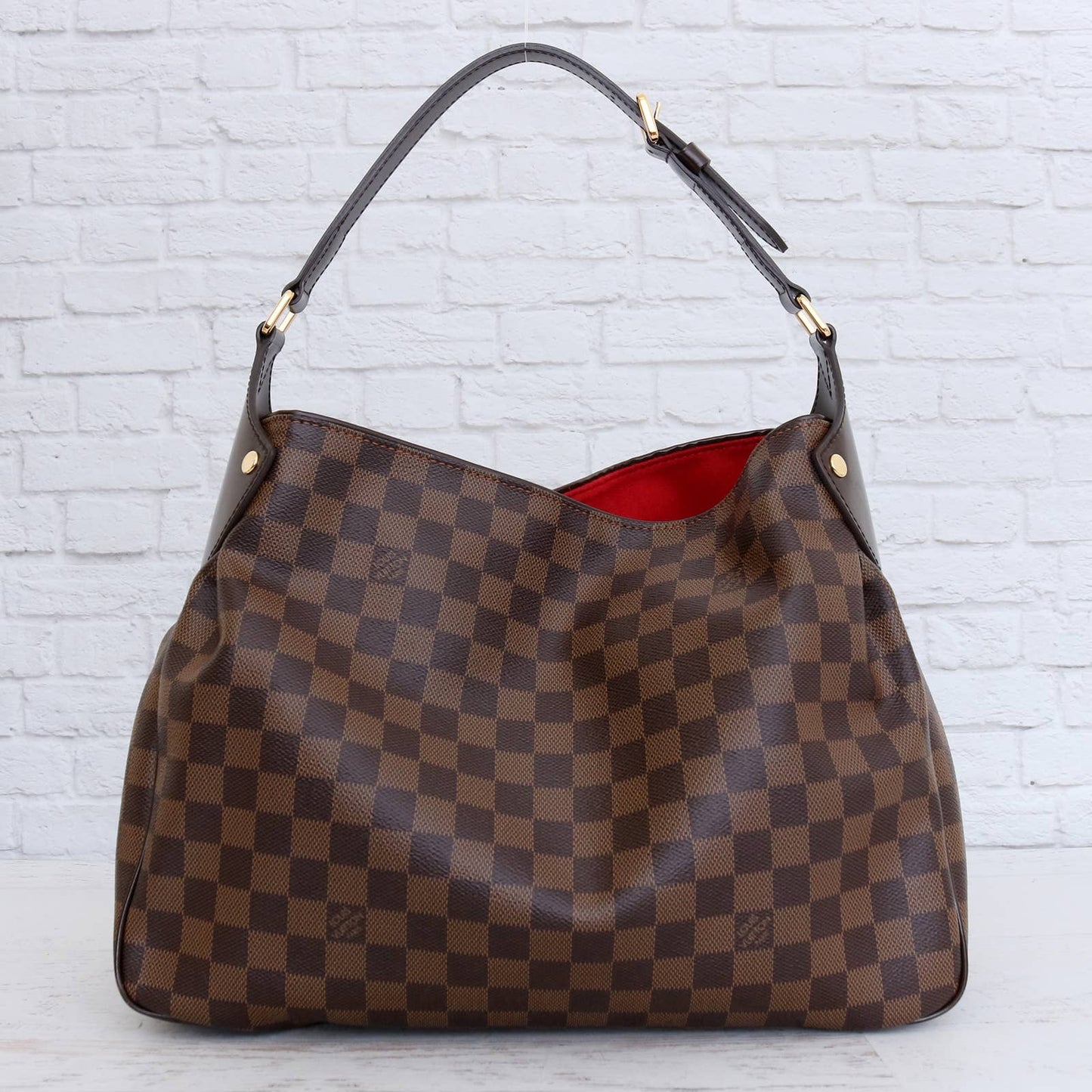 Louis Vuitton Regia Damier Ebene Tote Shoulder Bag