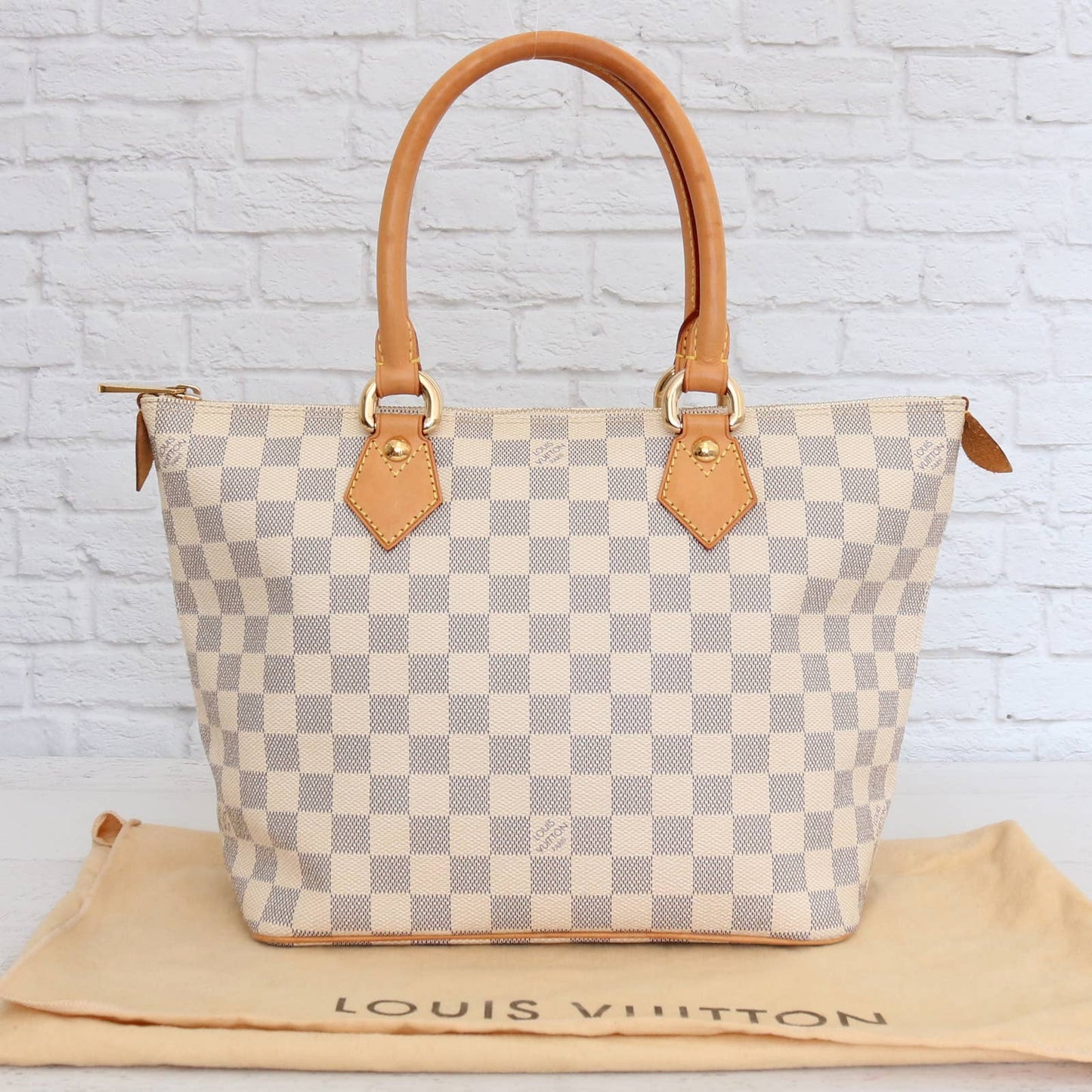 Louis Vuitton Saleya PM Tote Damier Azur Satchel