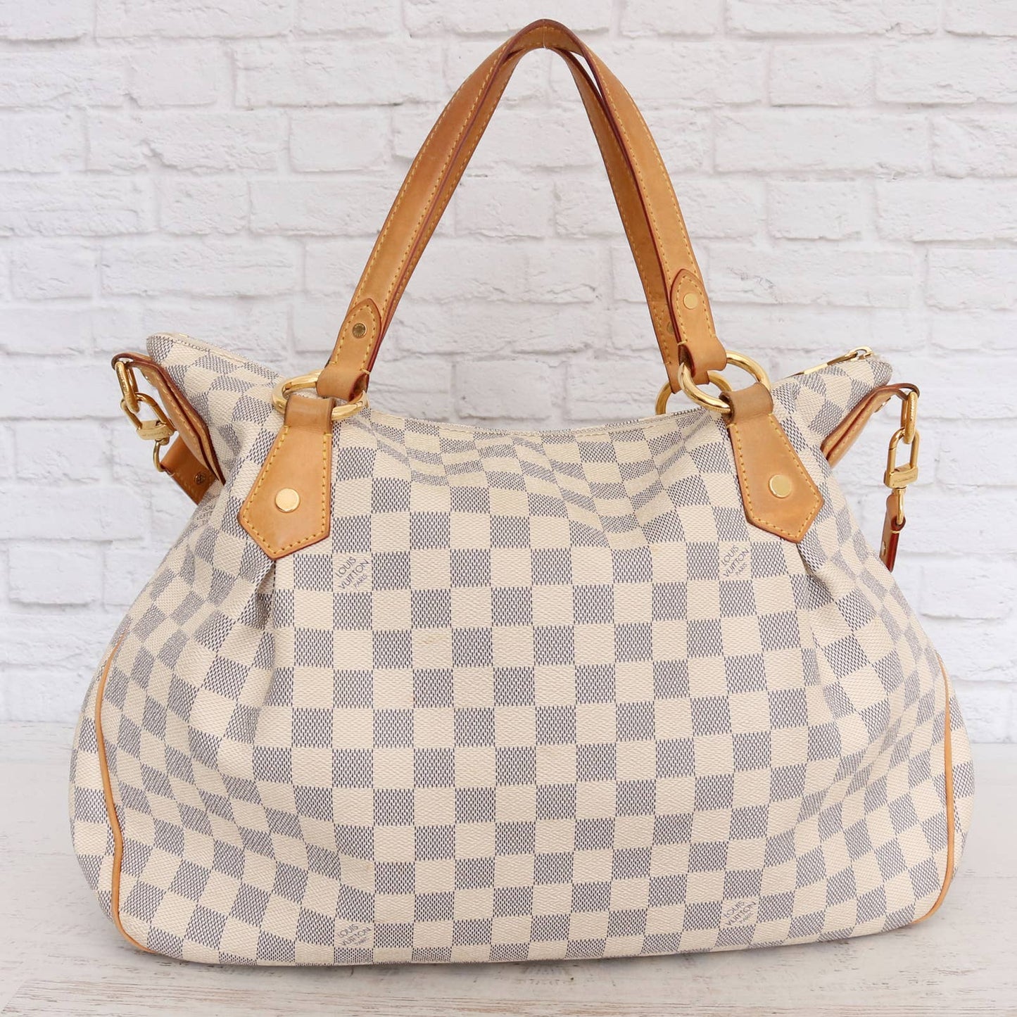 Louis Vuitton Evora MM Damier Azur Shoulder Bag