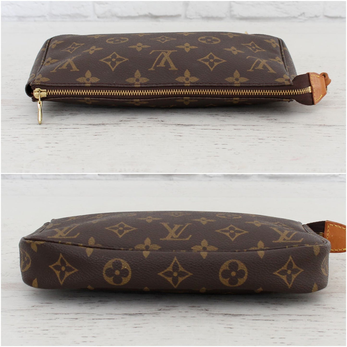 Louis Vuitton Pochette Accessoires Monogram Shoulder Bag & Clutch Zip